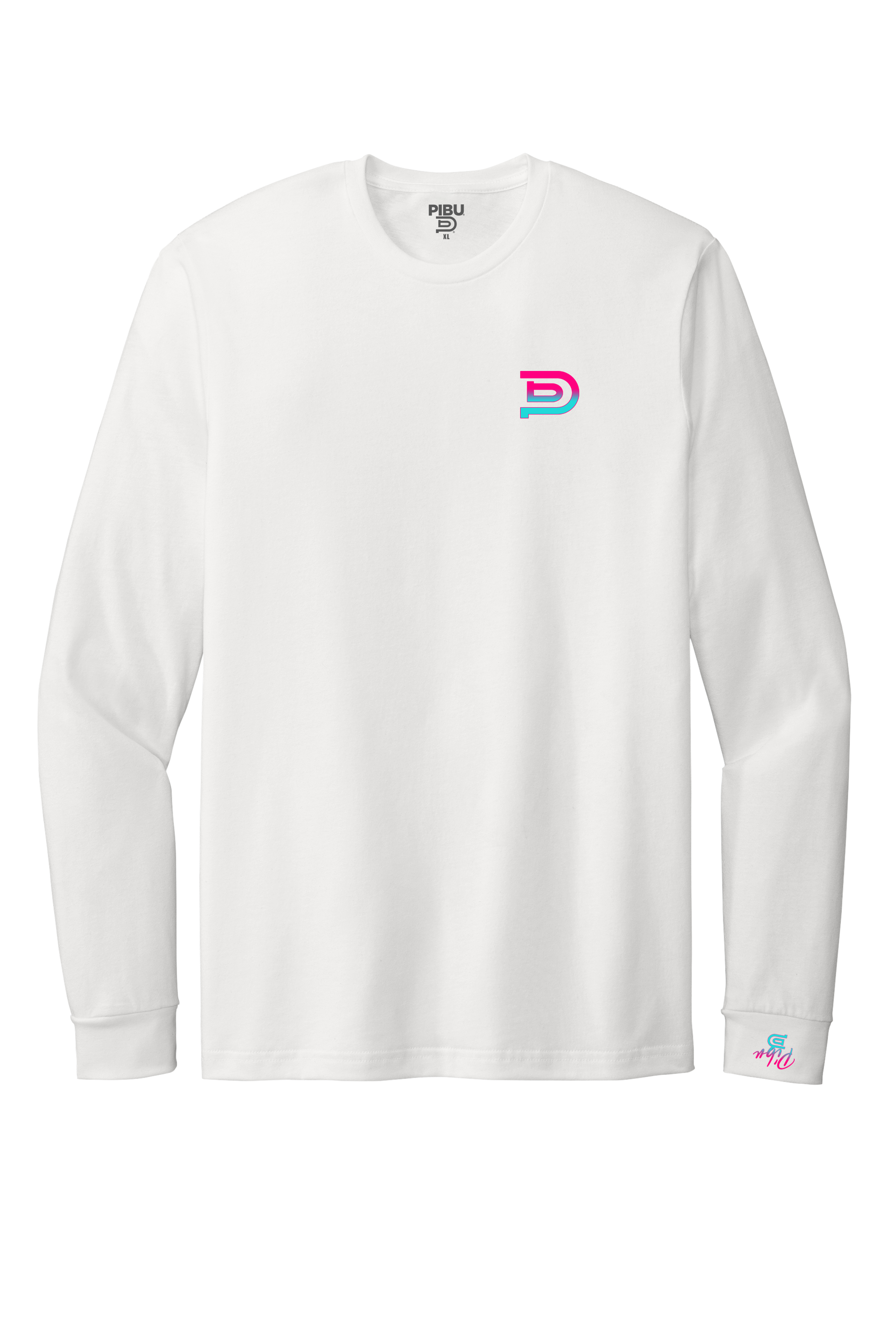 Women's PIBU Life Long Sleeve - Turquoise and Pink