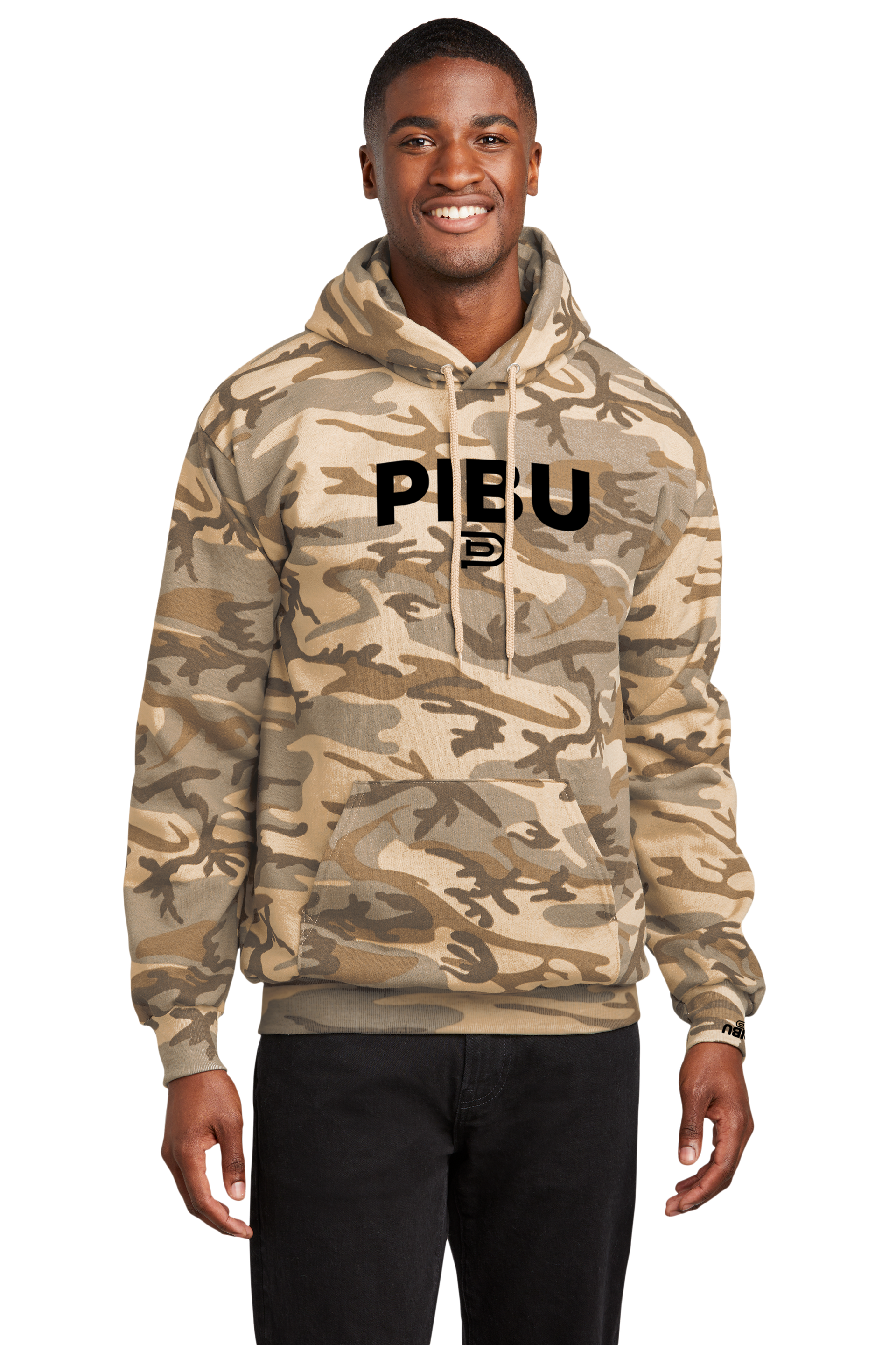 P1 Camo Hoodie - Black