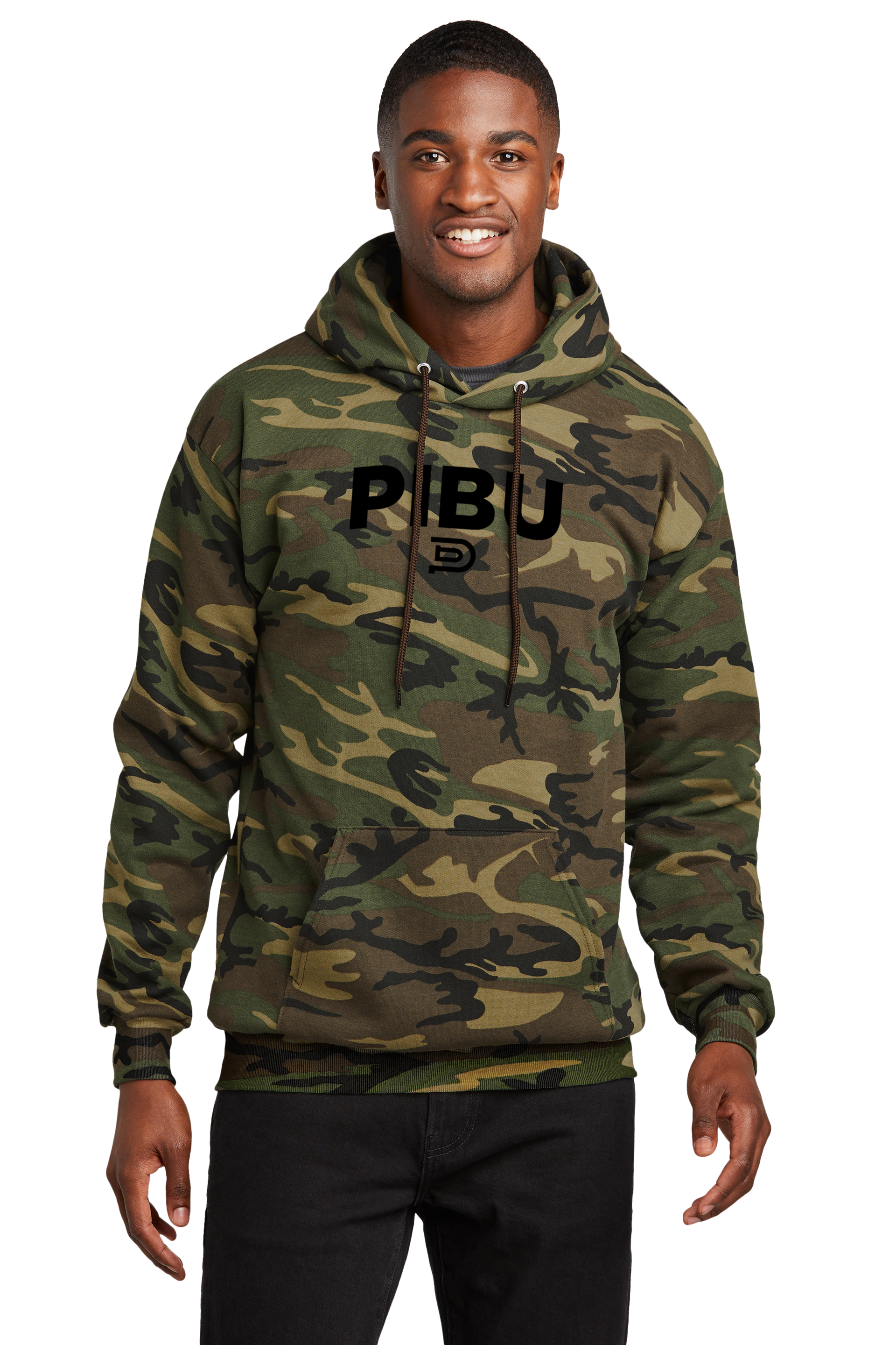 P1 Camo Hoodie - Black