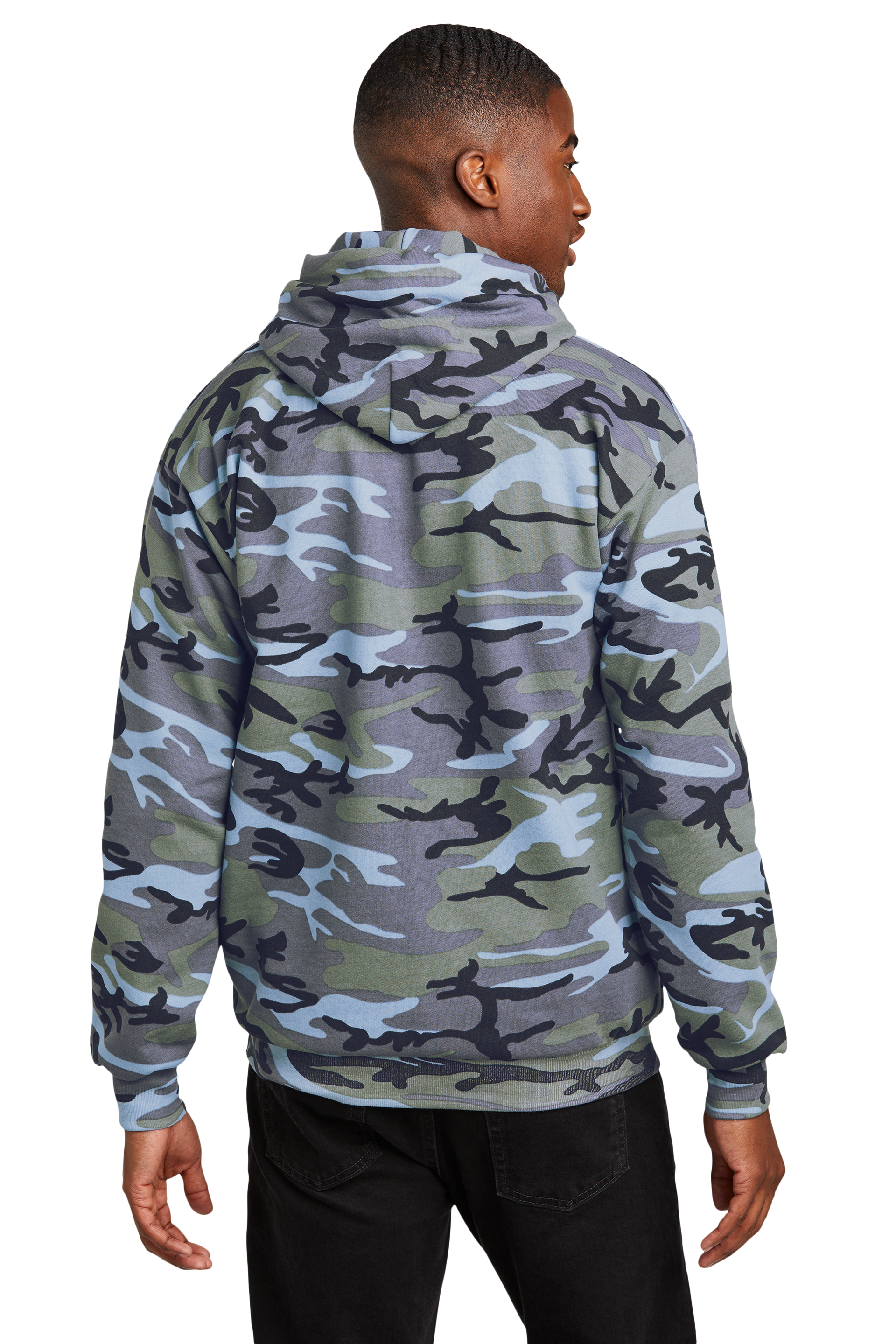 P1 Outlined Camo Hoodie - Black