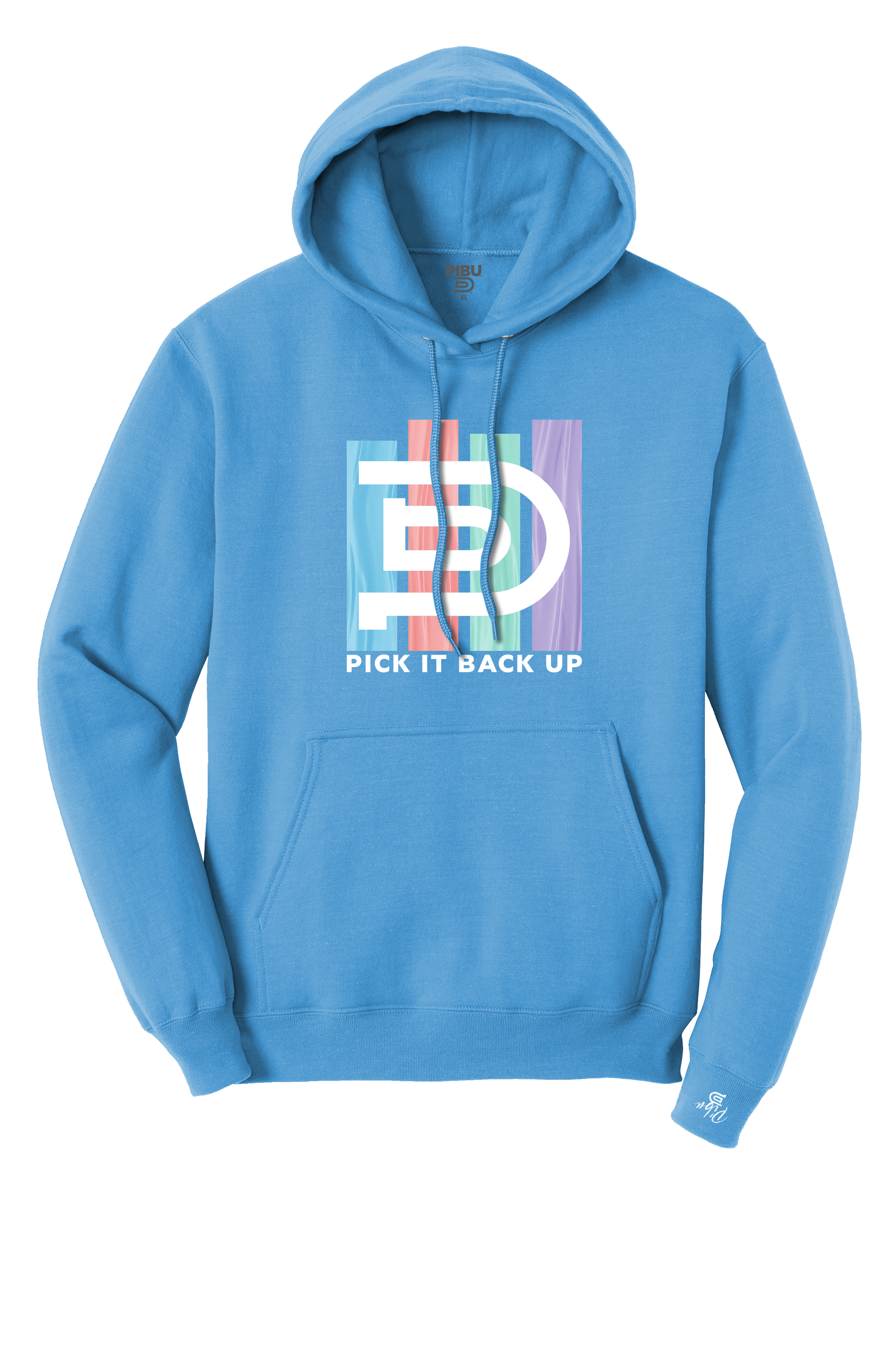 Women's PIBU 4 Stripes Hoodie - White Design