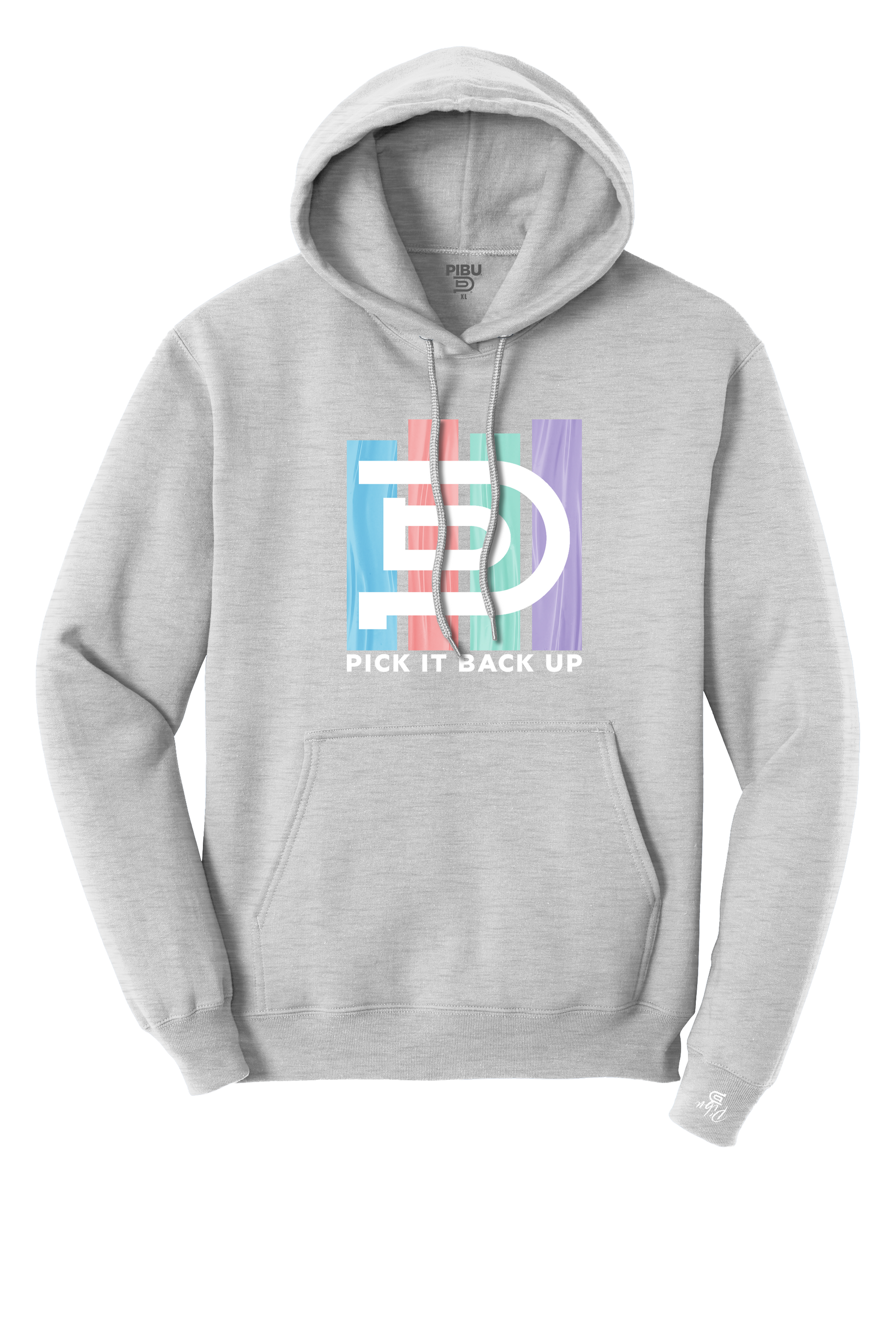 Women's PIBU 4 Stripes Hoodie - White Design