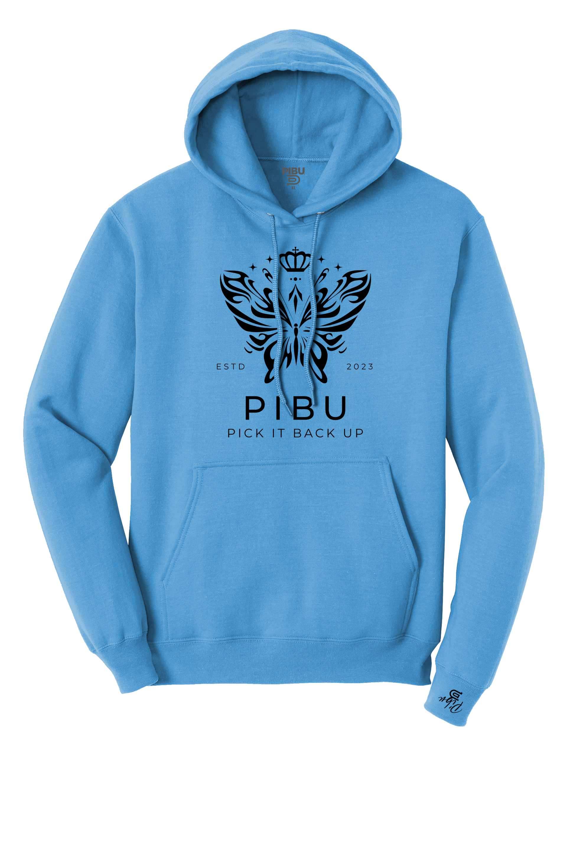 Women's PIBU Butterfly Hoodie - Black