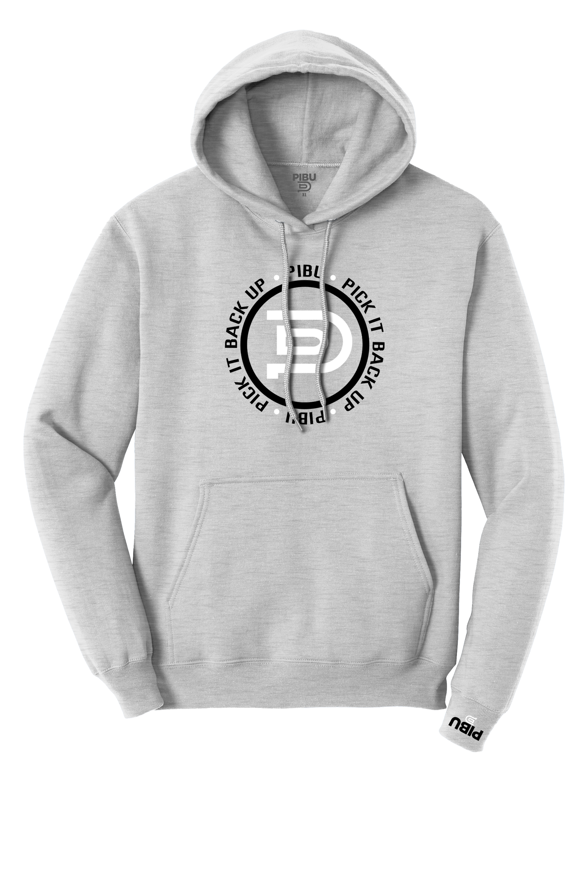 PIBU Circle Hoodie - Black and White