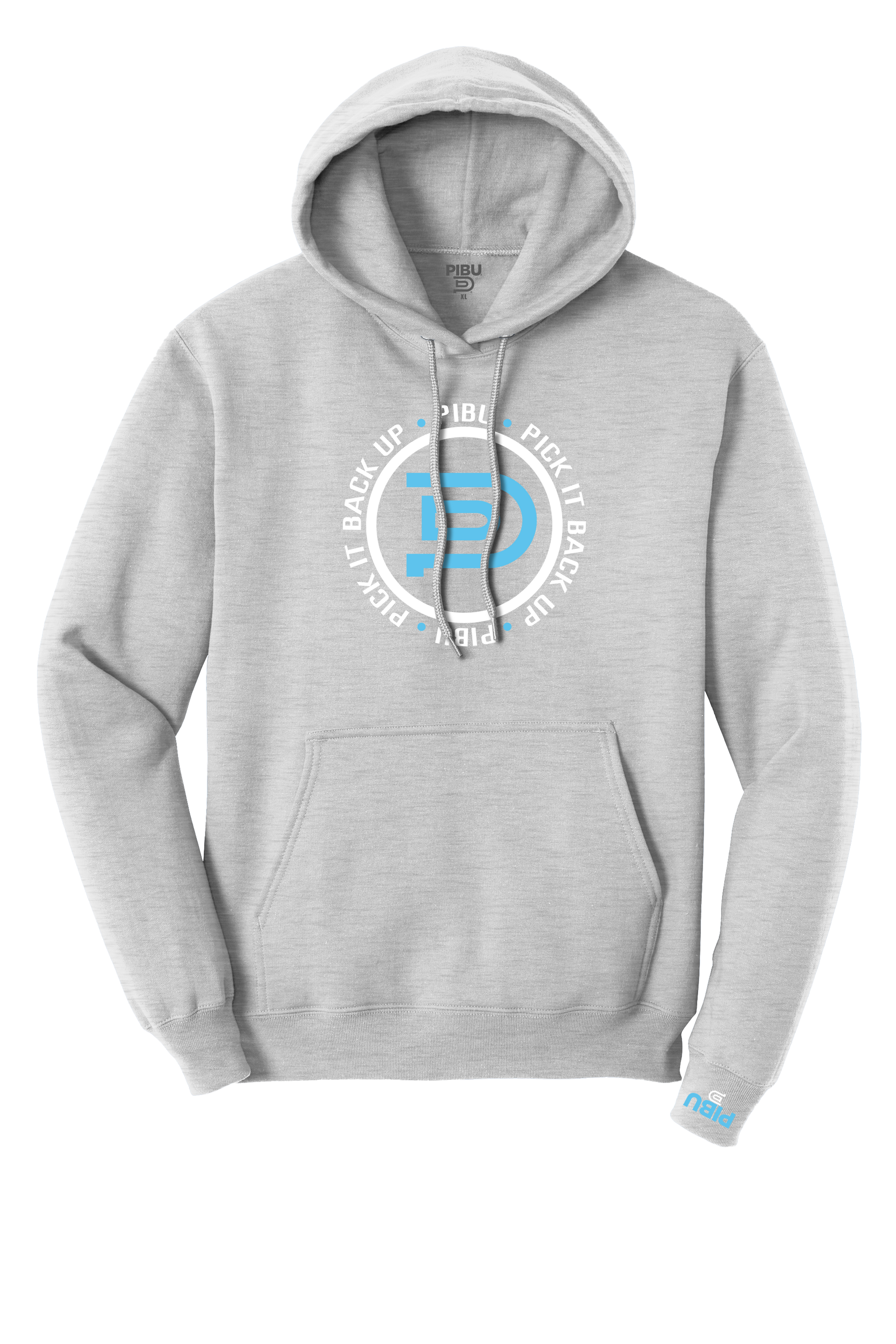 PIBU Circle Hoodie - Blue and White