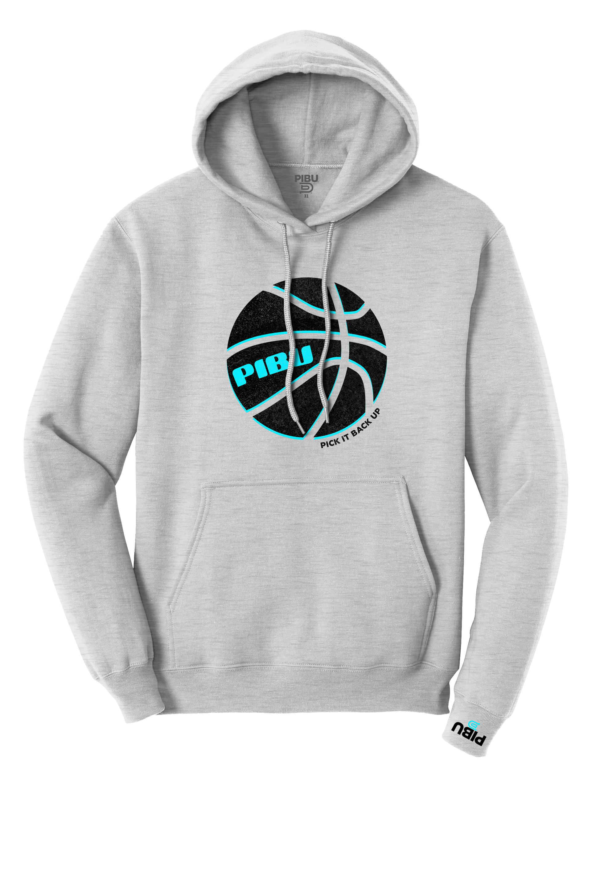 PIBU Basketball Outlined Hoodie - Blue