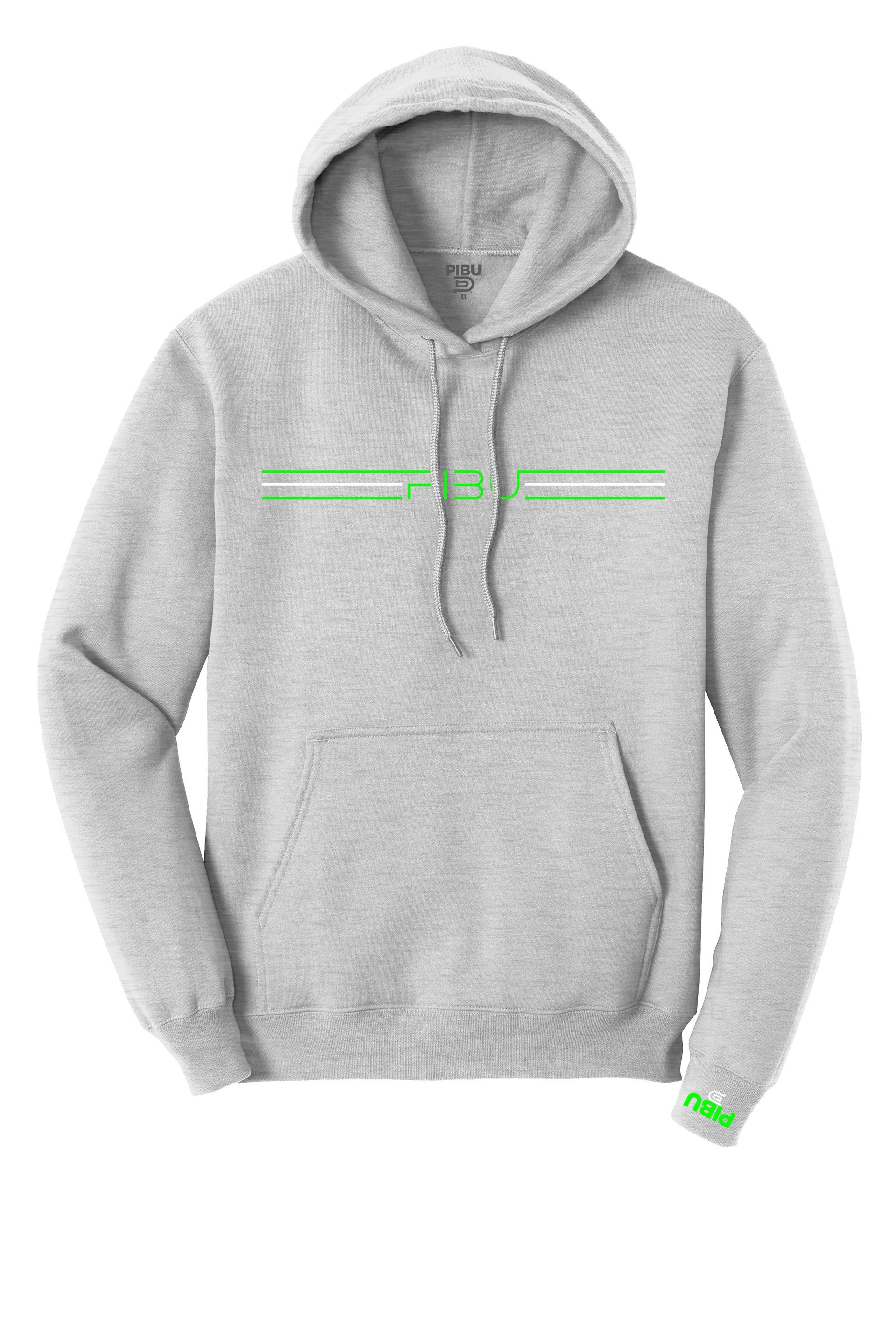 3 Stripes PIBU Hoodie - Green and White