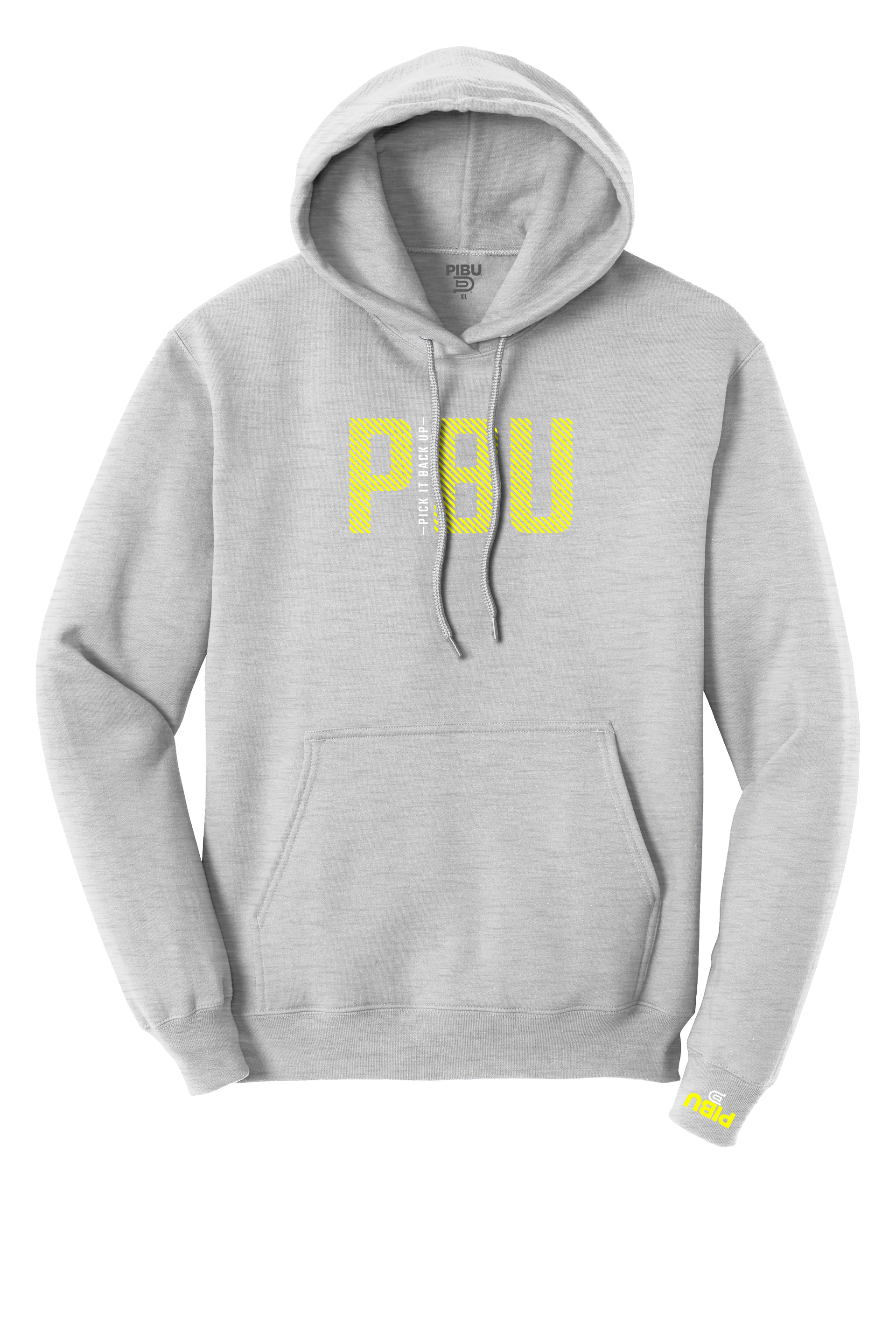 PICK IT BACK UP Hoodie - Yellow and White