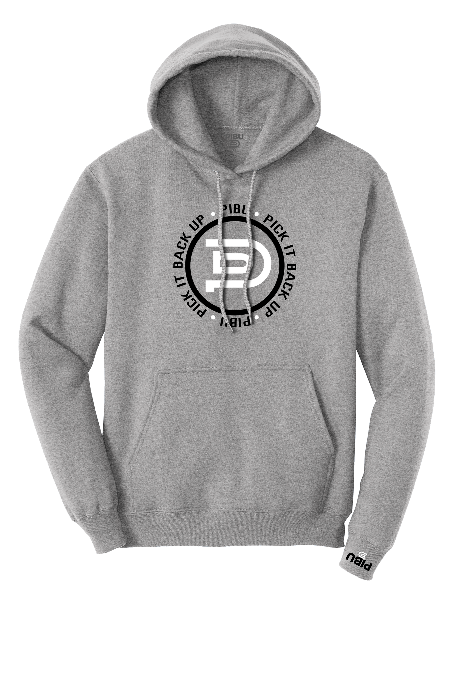 PIBU Circle Hoodie - Black and White