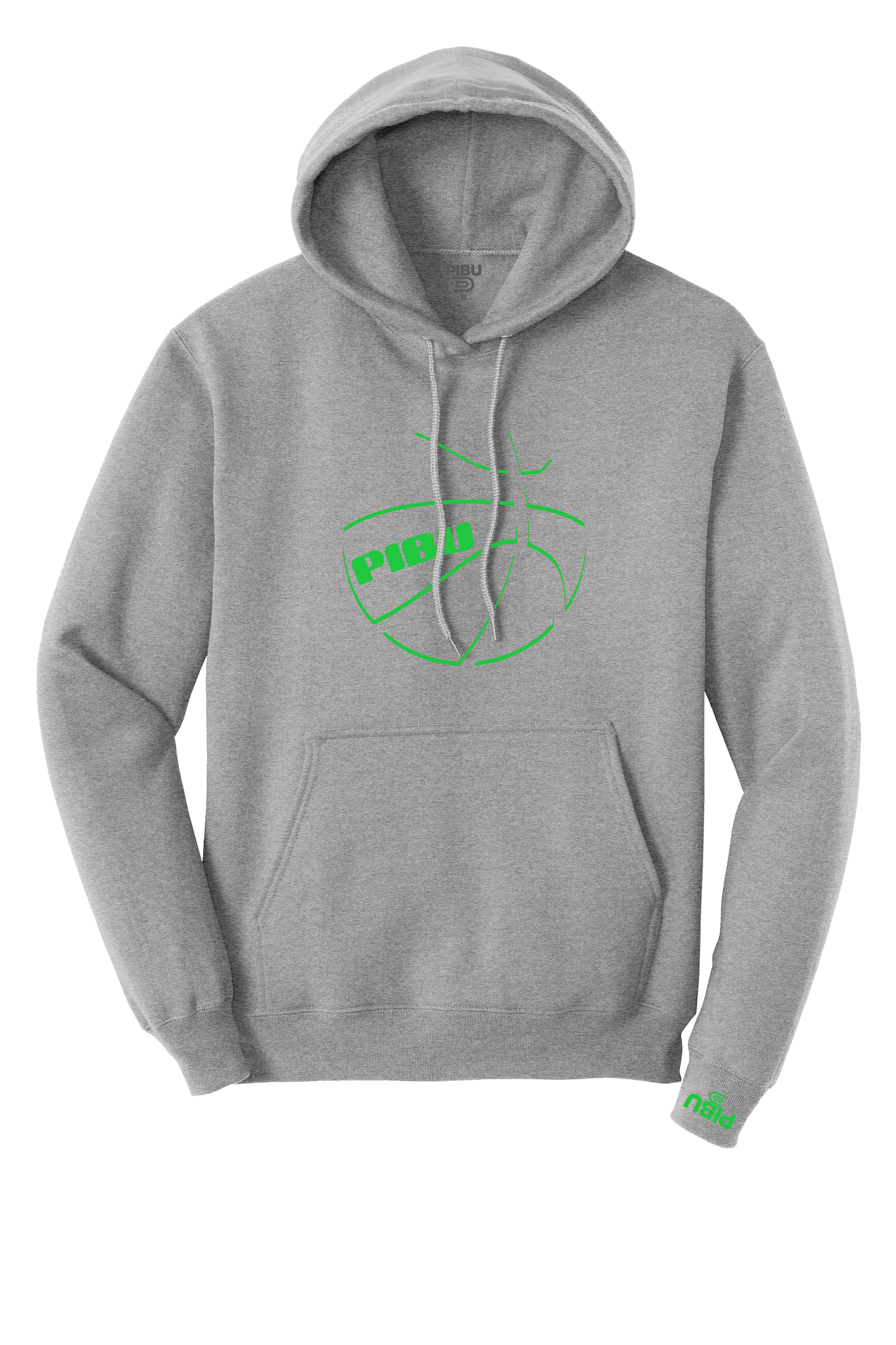 PIBU Basketball Shadow Hoodie - Green