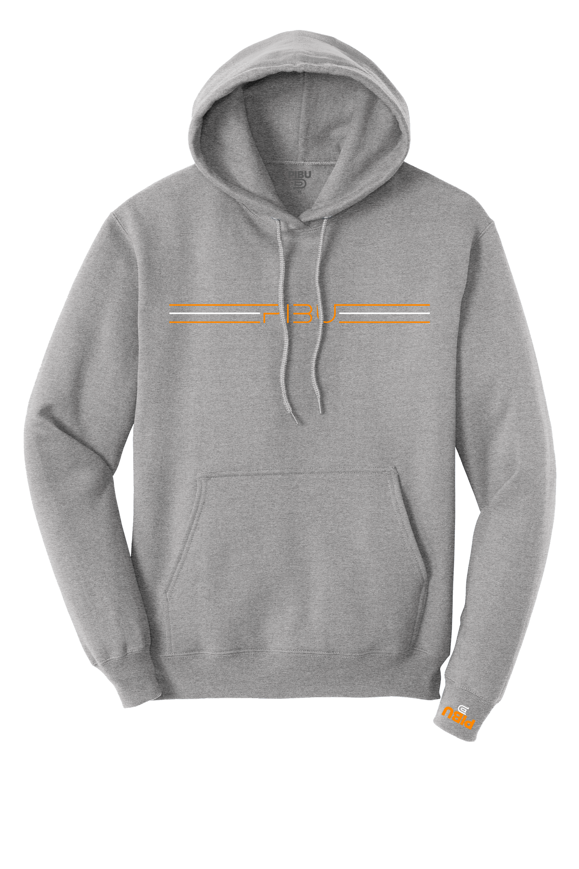 3 Stripes PIBU Hoodie - Orange and White