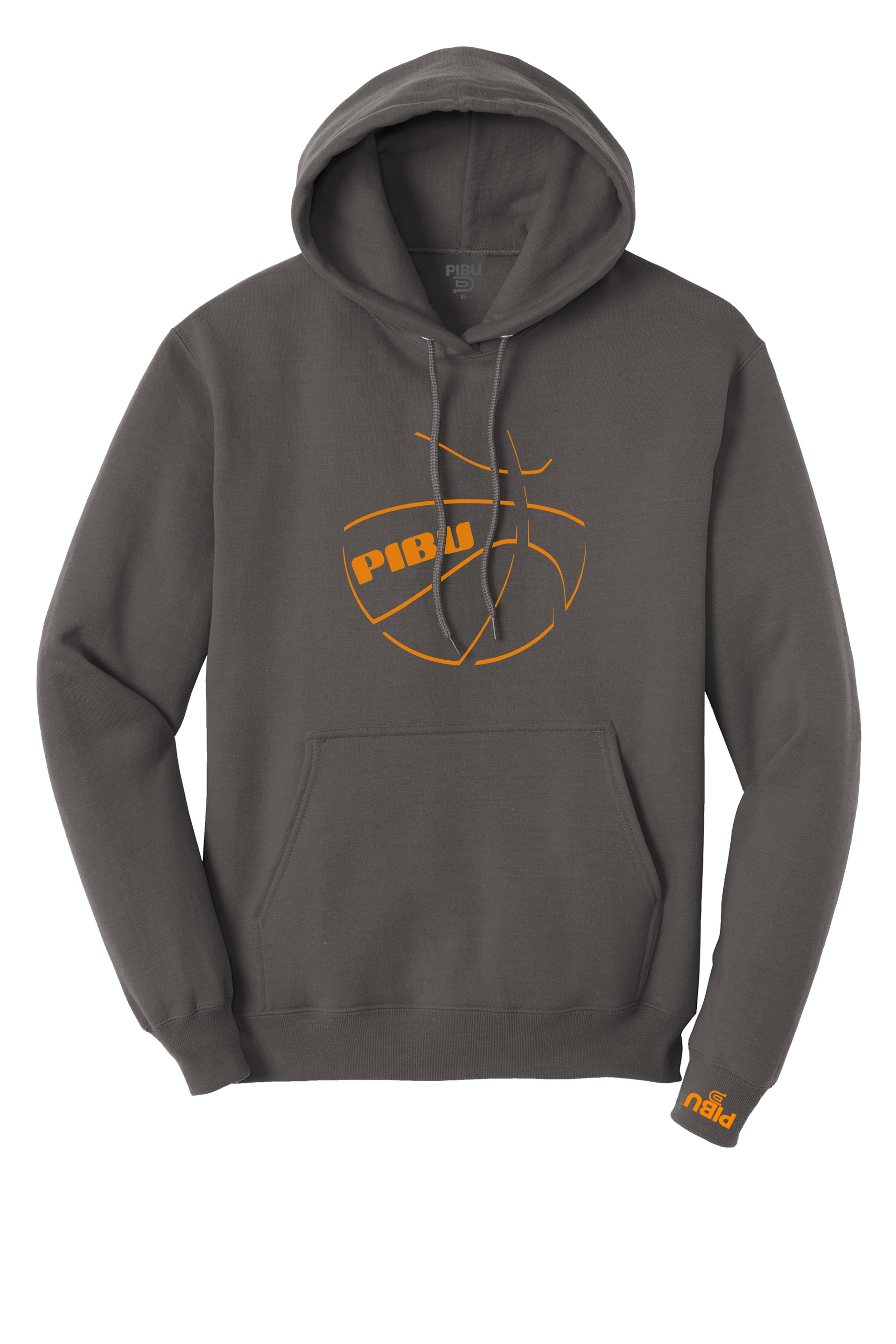 PIBU Basketball Shadow Hoodie - Orange