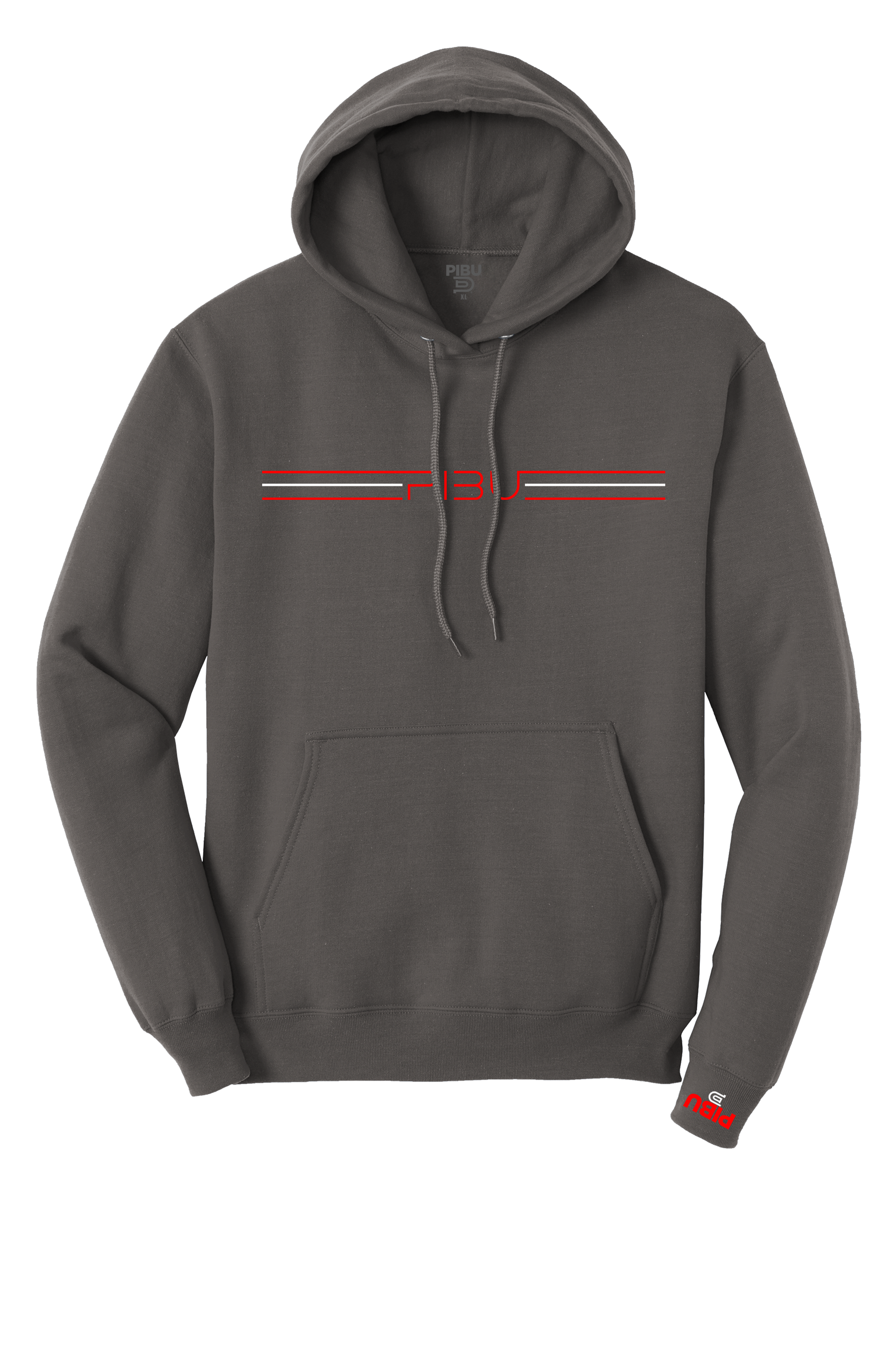 3 Stripes PIBU Hoodie - Red and White