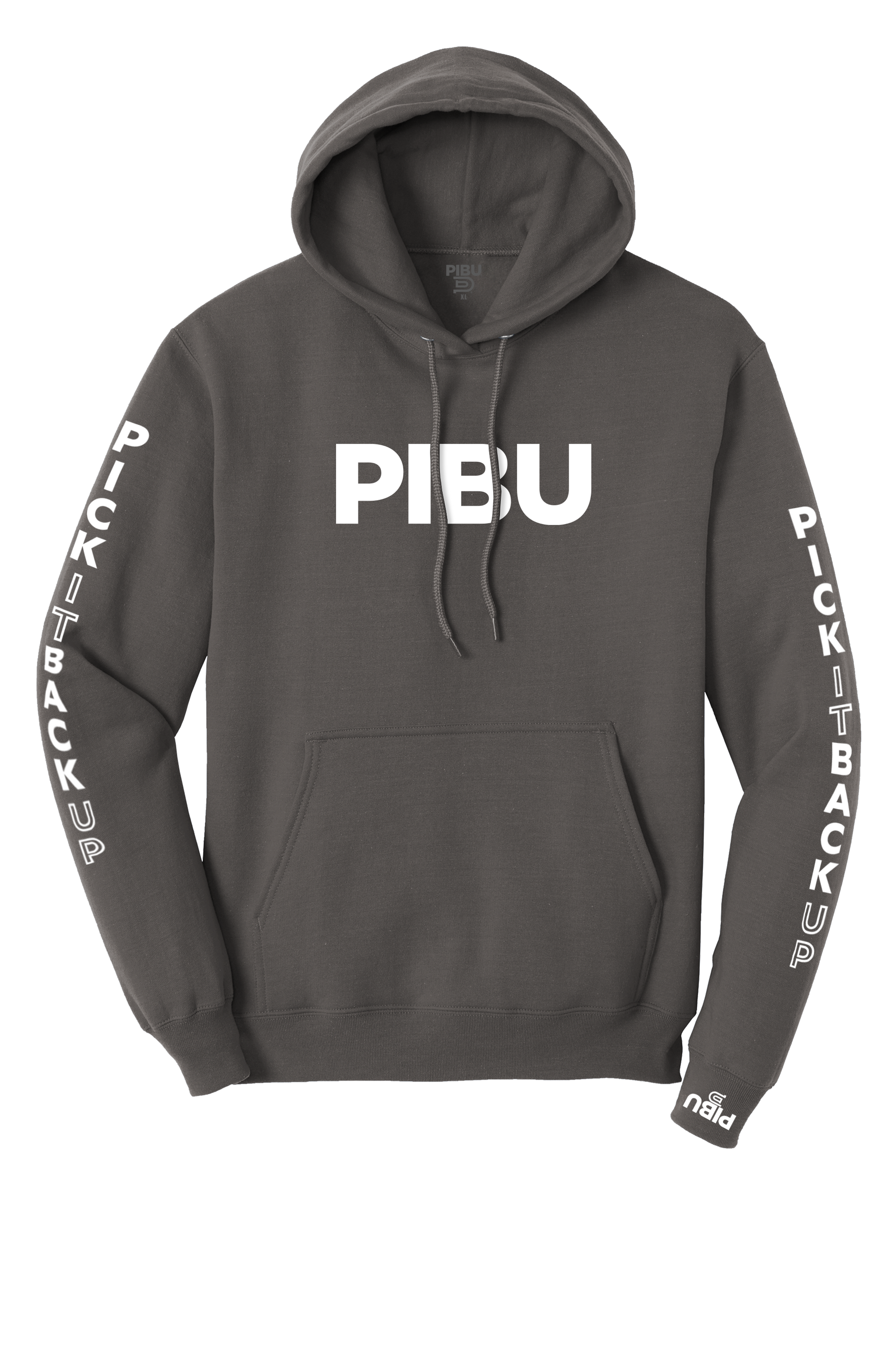 PIBU Sleeved Filled Hoodie - White