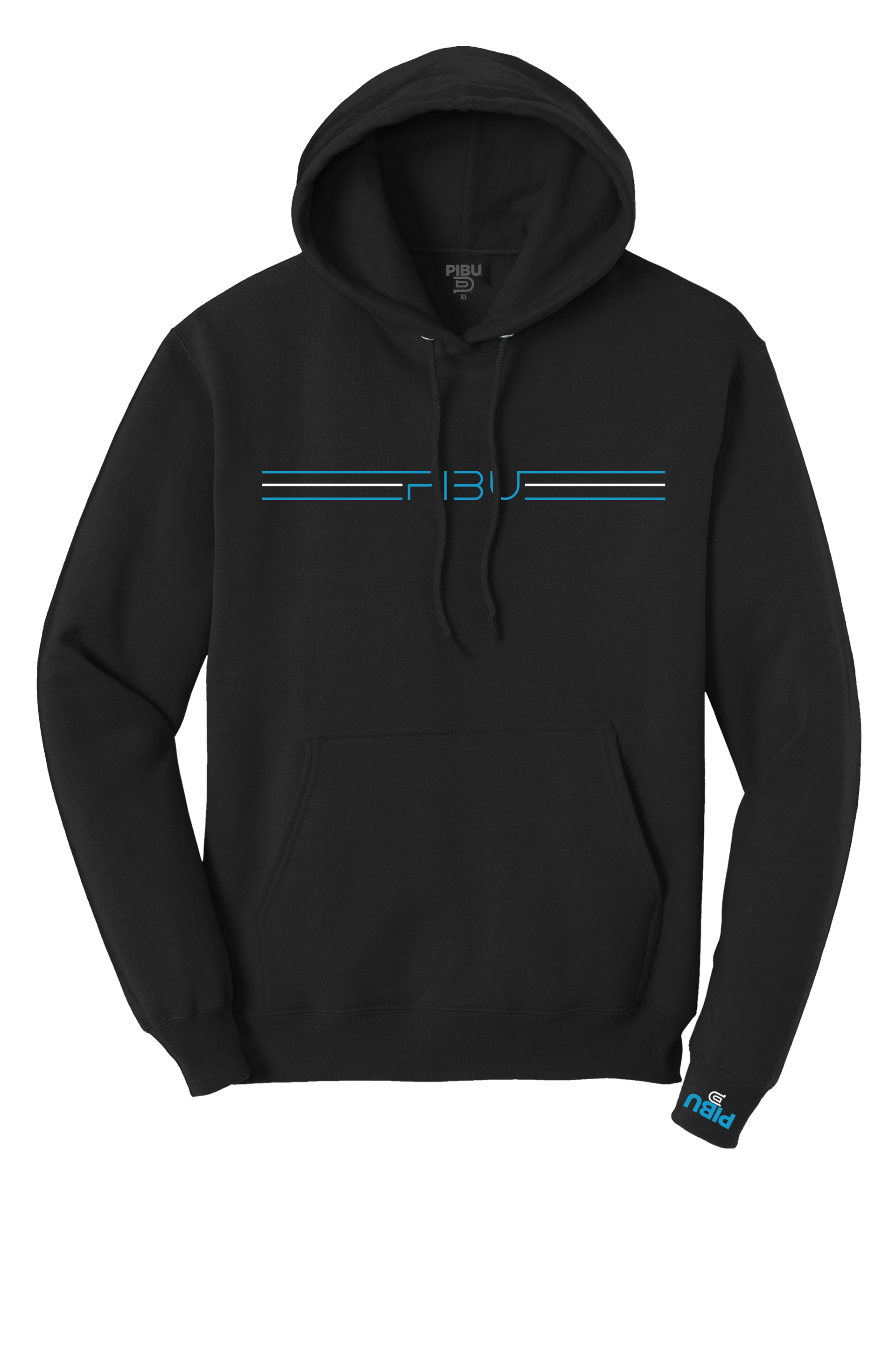 3 Stripes PIBU Hoodie - Blue and White