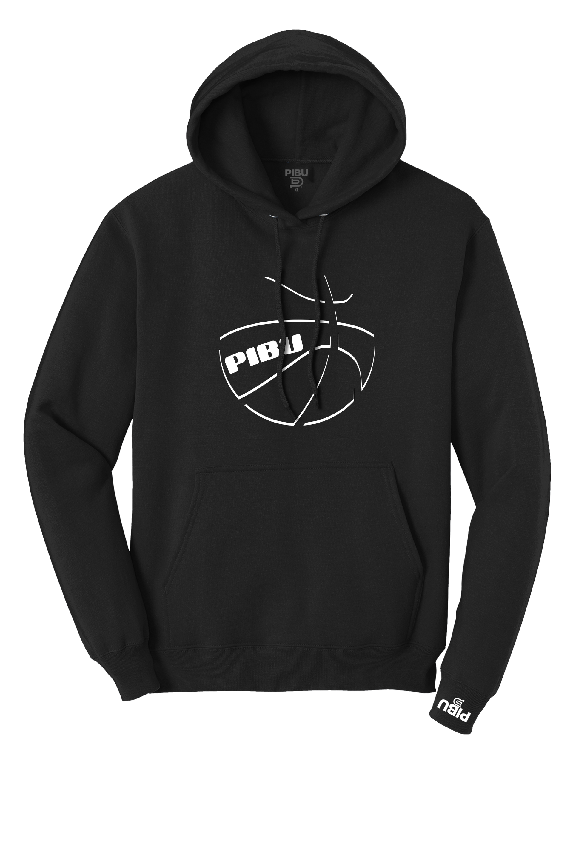 PIBU Basketball Shadow Hoodie - White