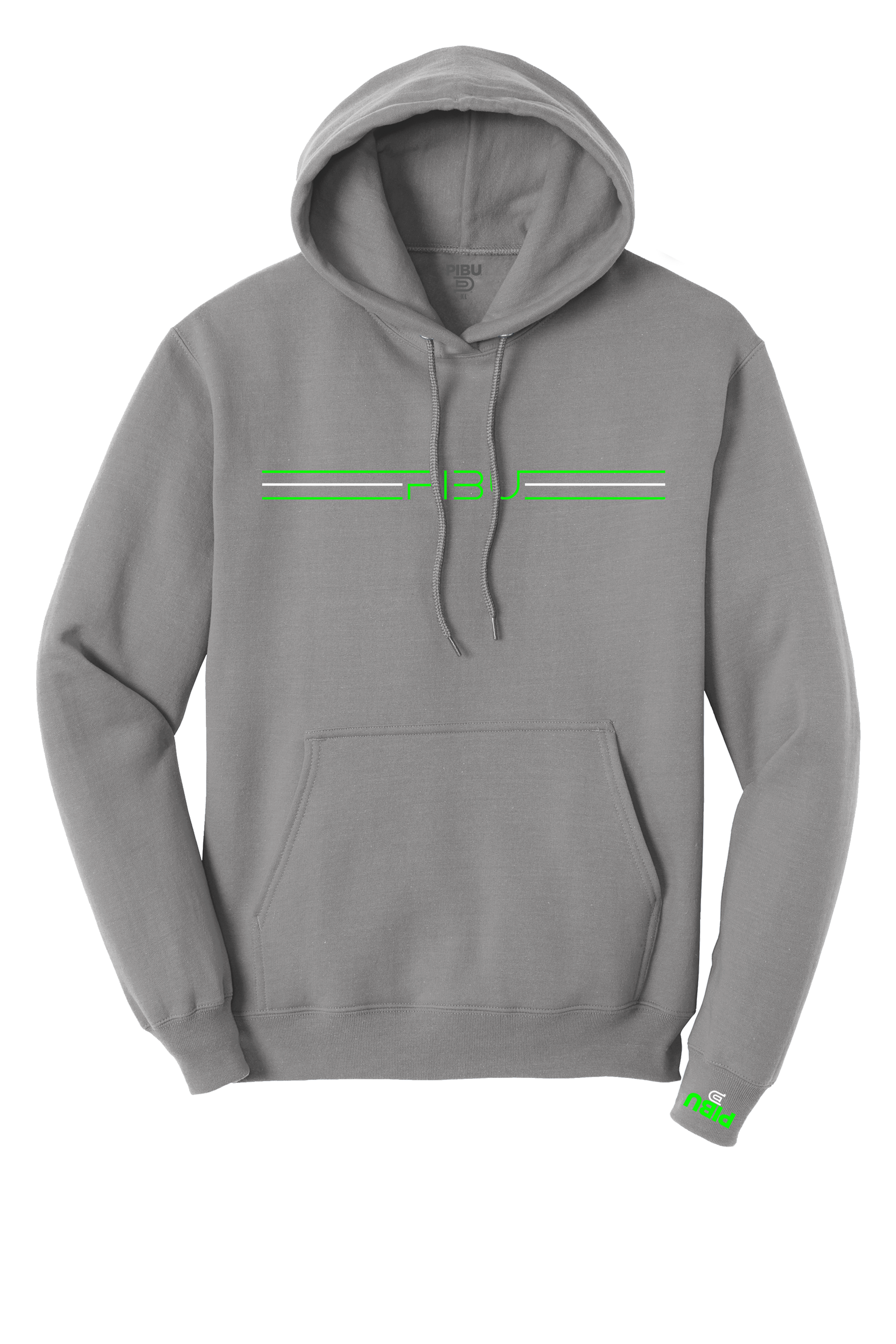 3 Stripes PIBU Hoodie - Green and White
