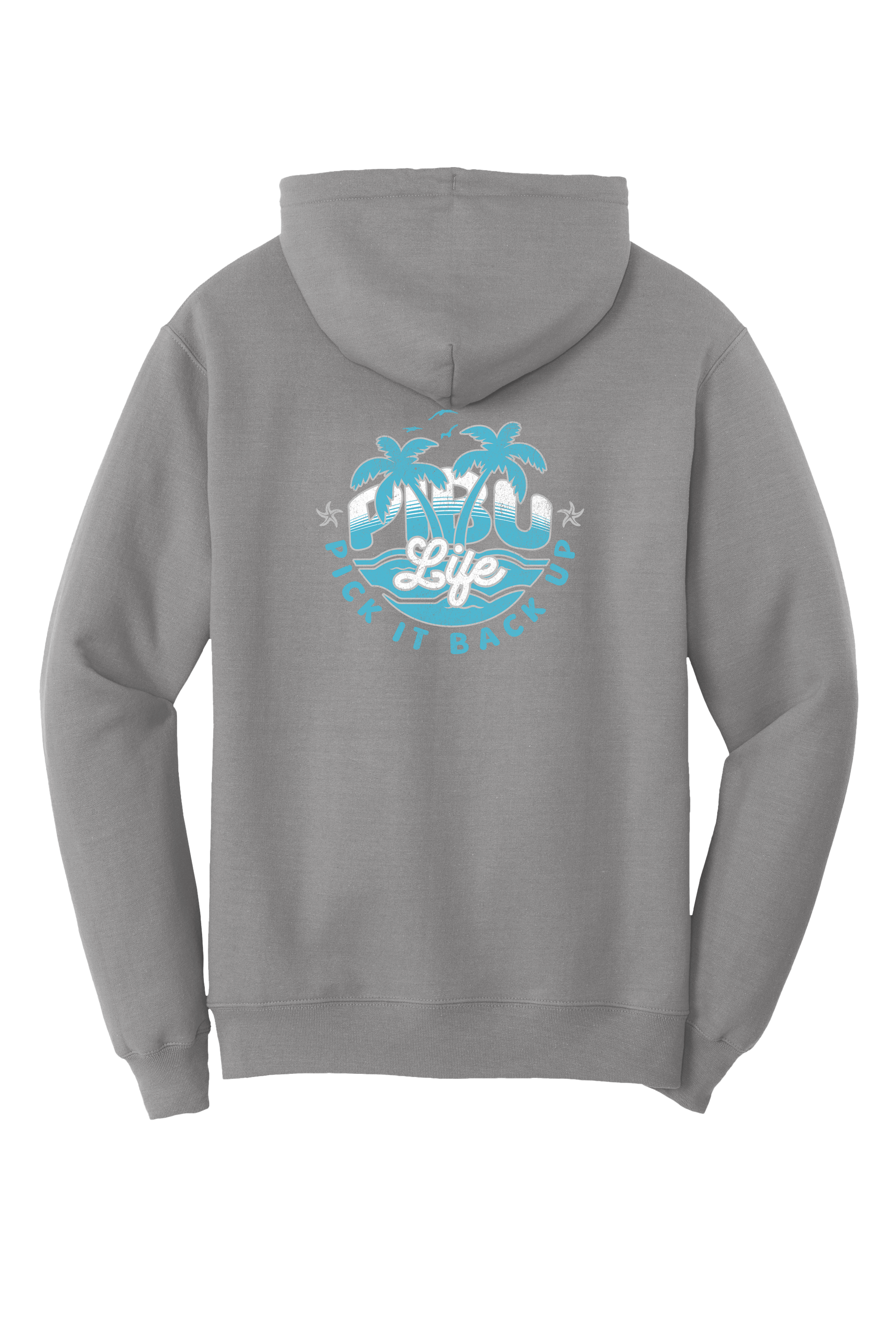 PIBU Life Hoodie - Blue and Gray
