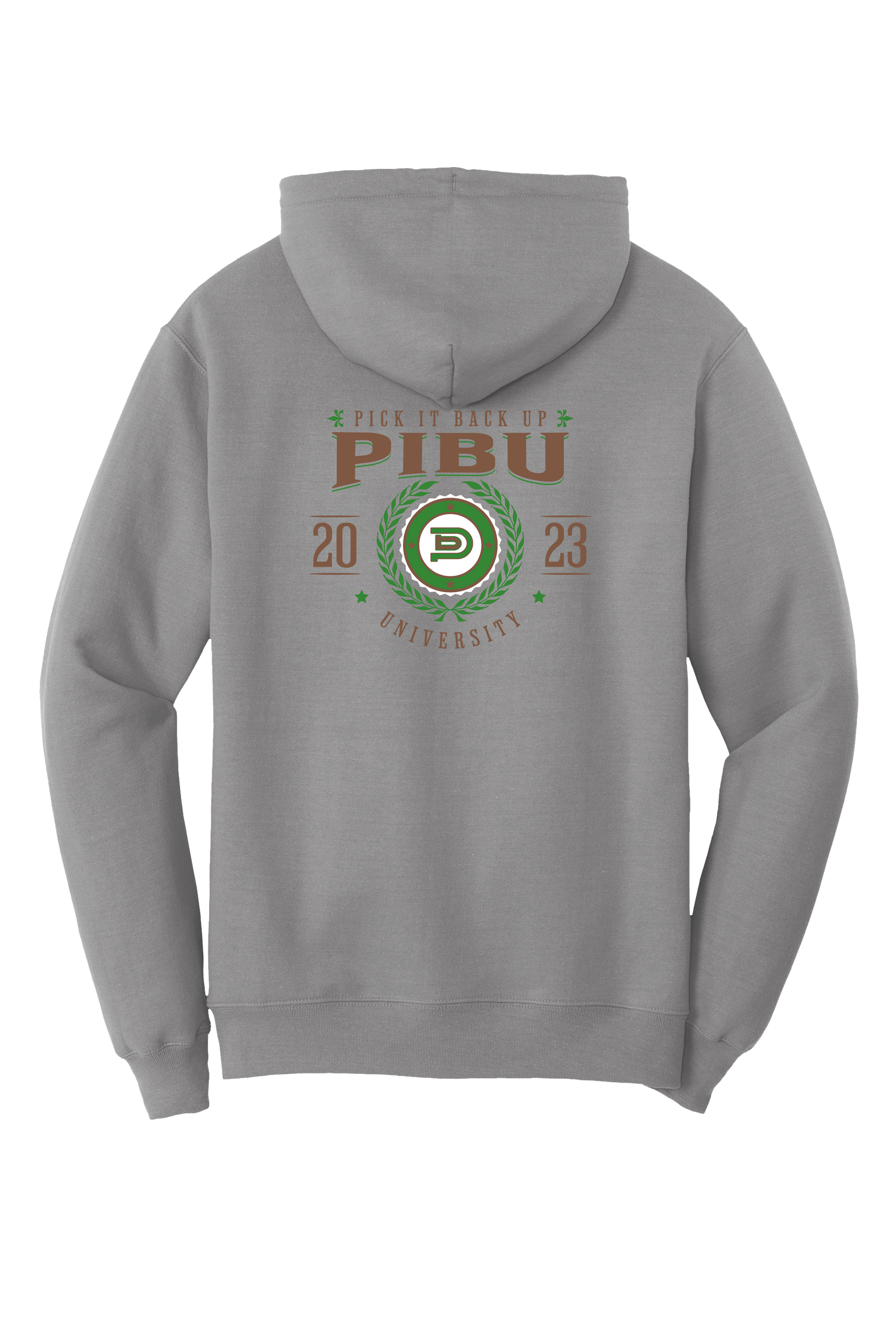 PIBU University Hoodie - Brown & Green