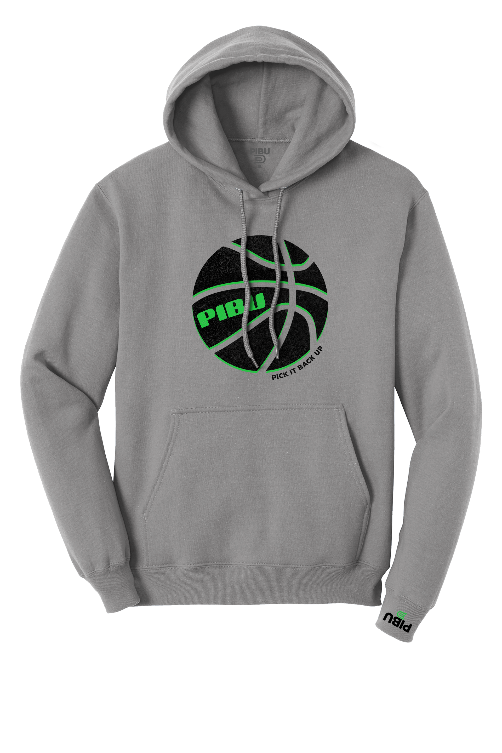 PIBU Basketball Outlined Hoodie - Green