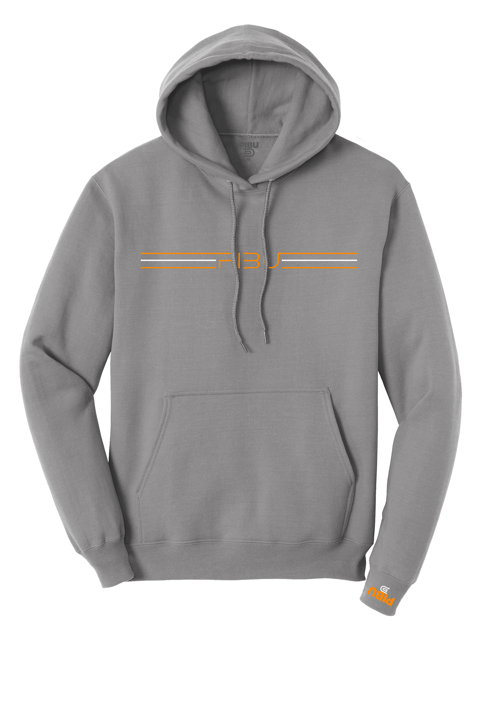 3 Stripes PIBU Hoodie - Orange and White