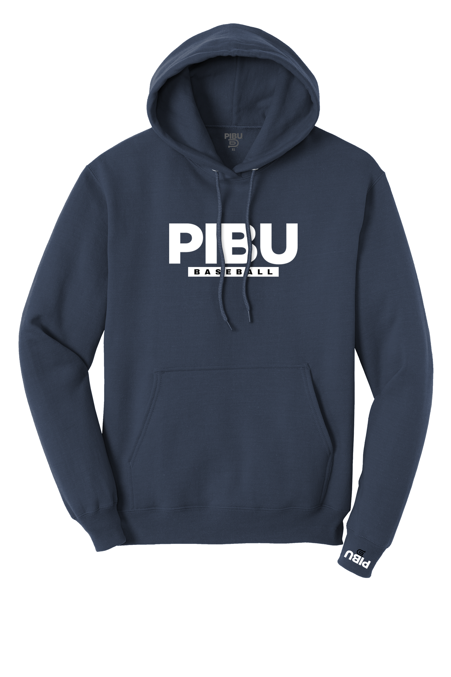 PIBU Baseball Hoodie - White