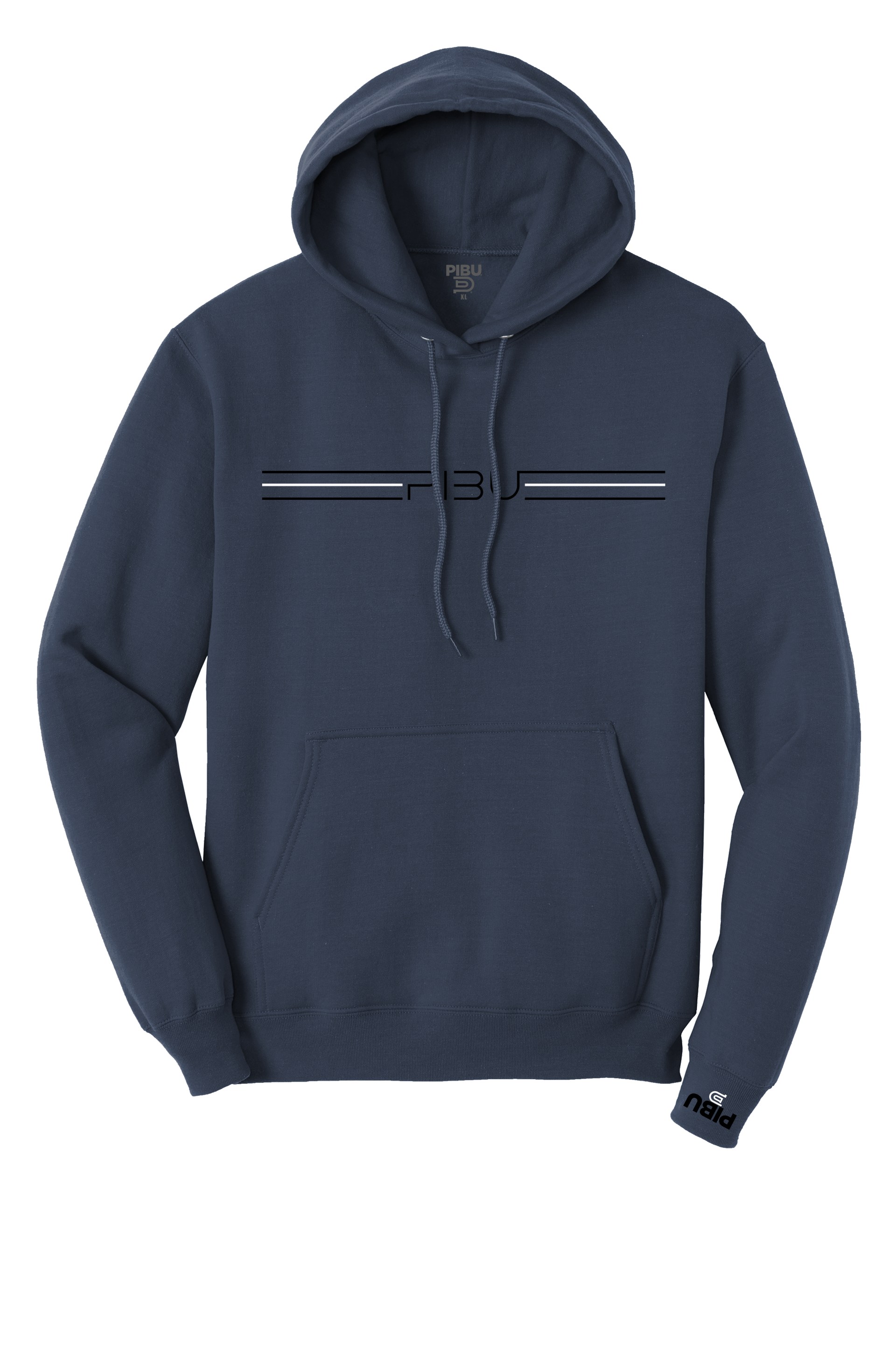 3 Stripes PIBU Hoodie - Black and White
