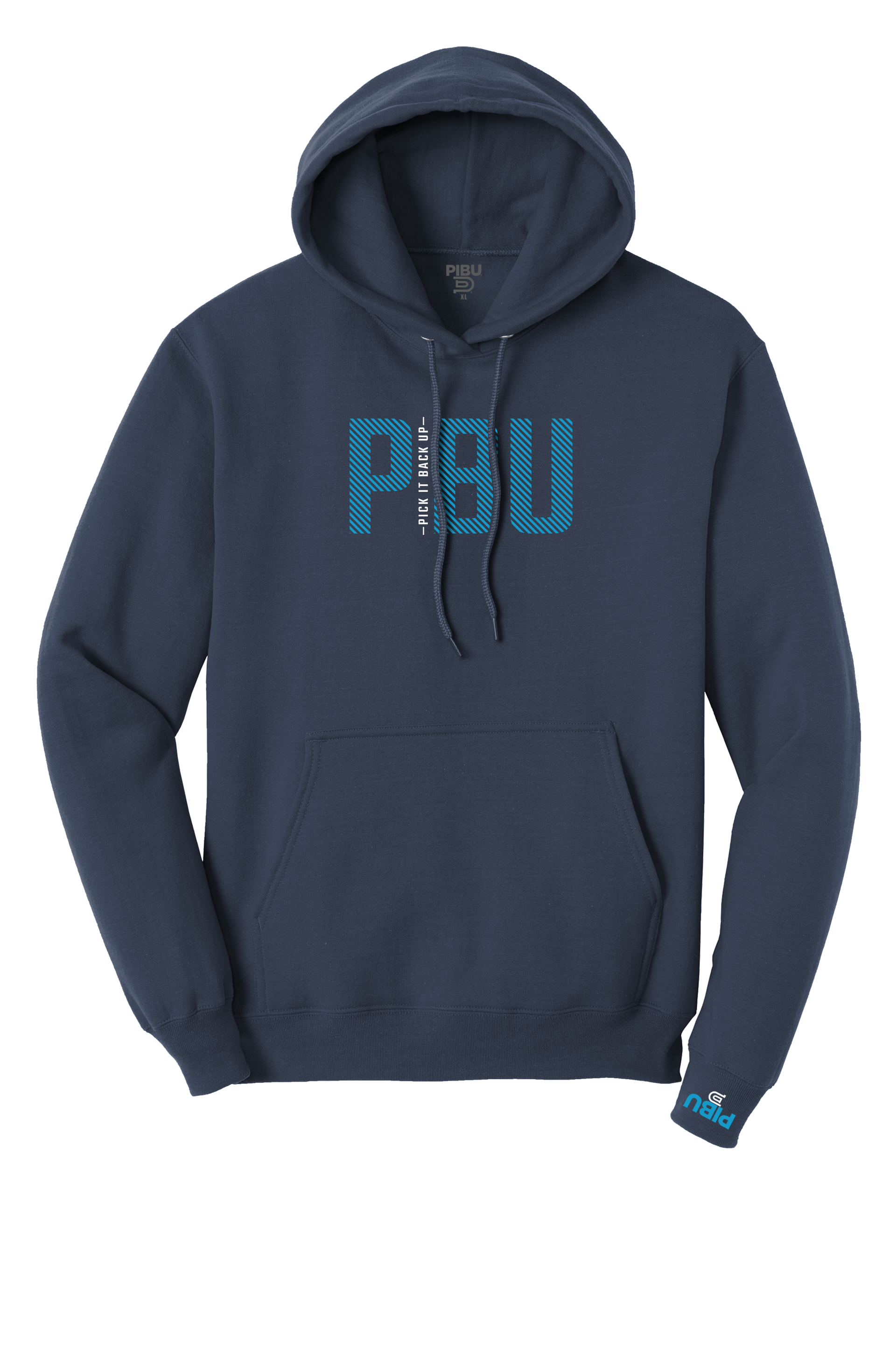 PICK IT BACK UP Hoodie - Blue and White
