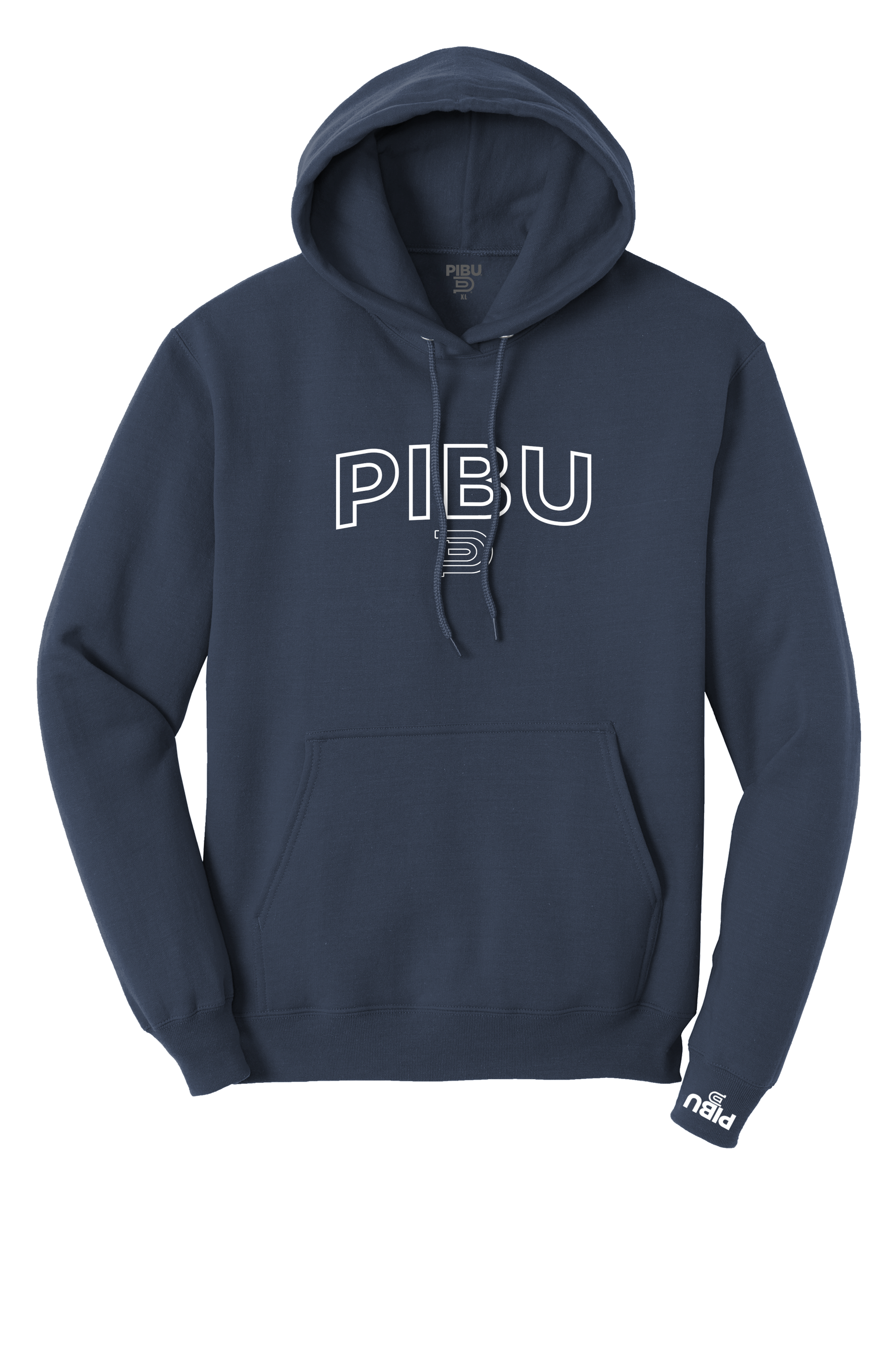 P1 Outlined Hoodie - White