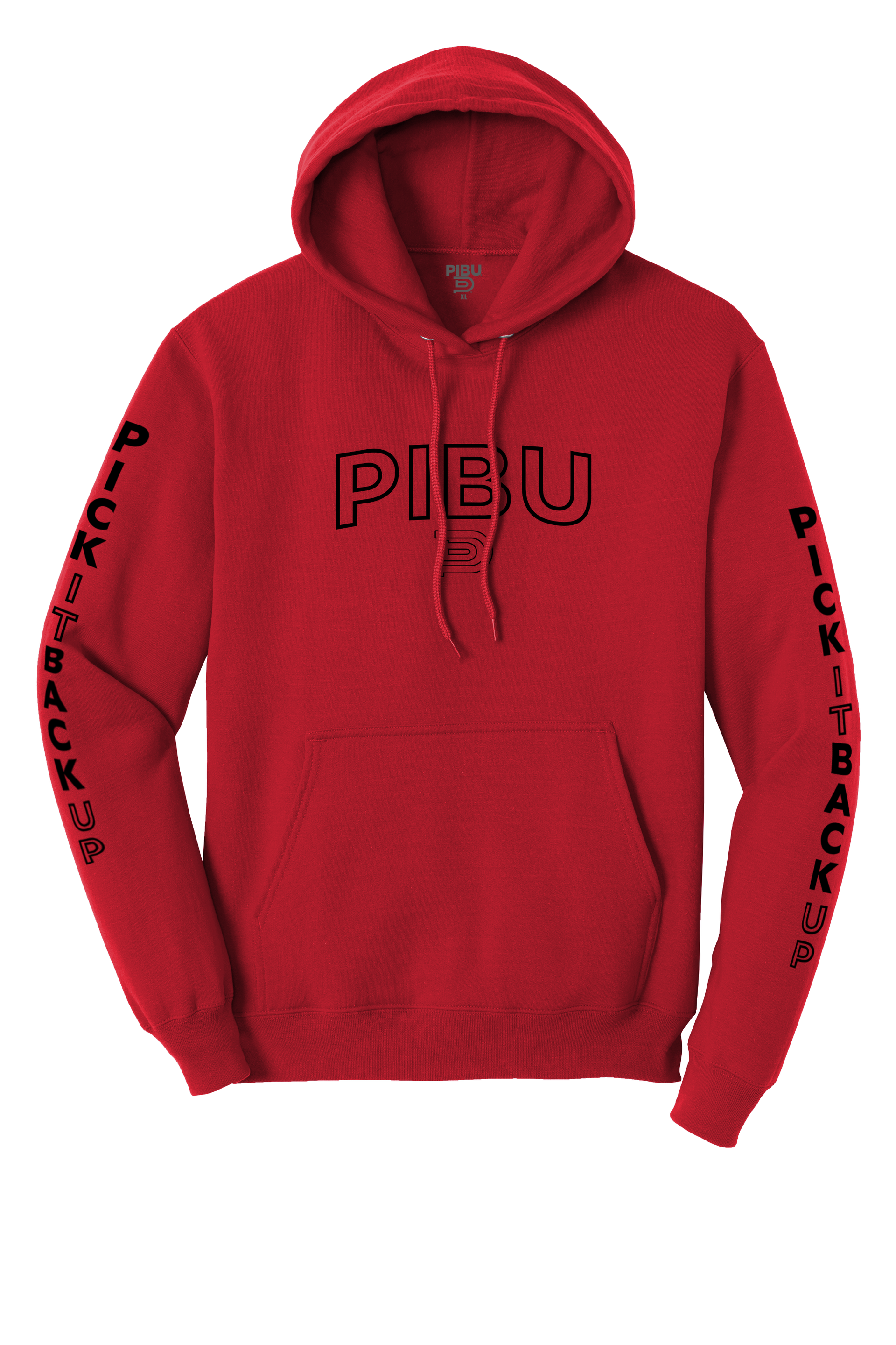 P1 Outlined Hoodie - Black