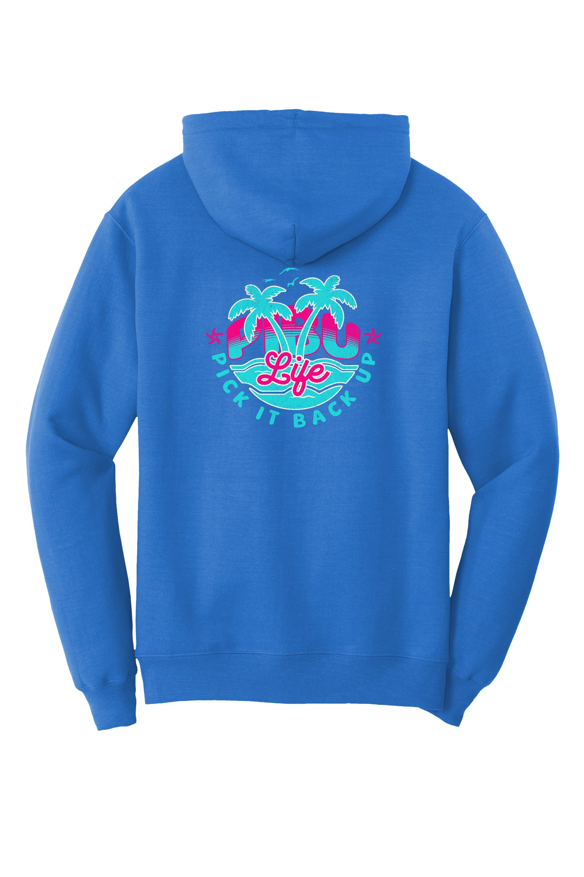 Women's PIBU Life Hoodie - Turquoise and Pink