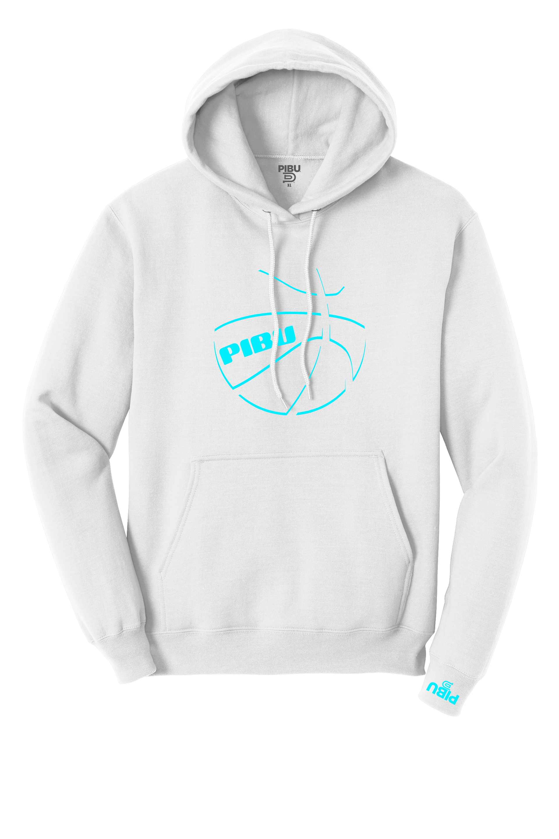 PIBU Basketball Shadow Hoodie - Blue