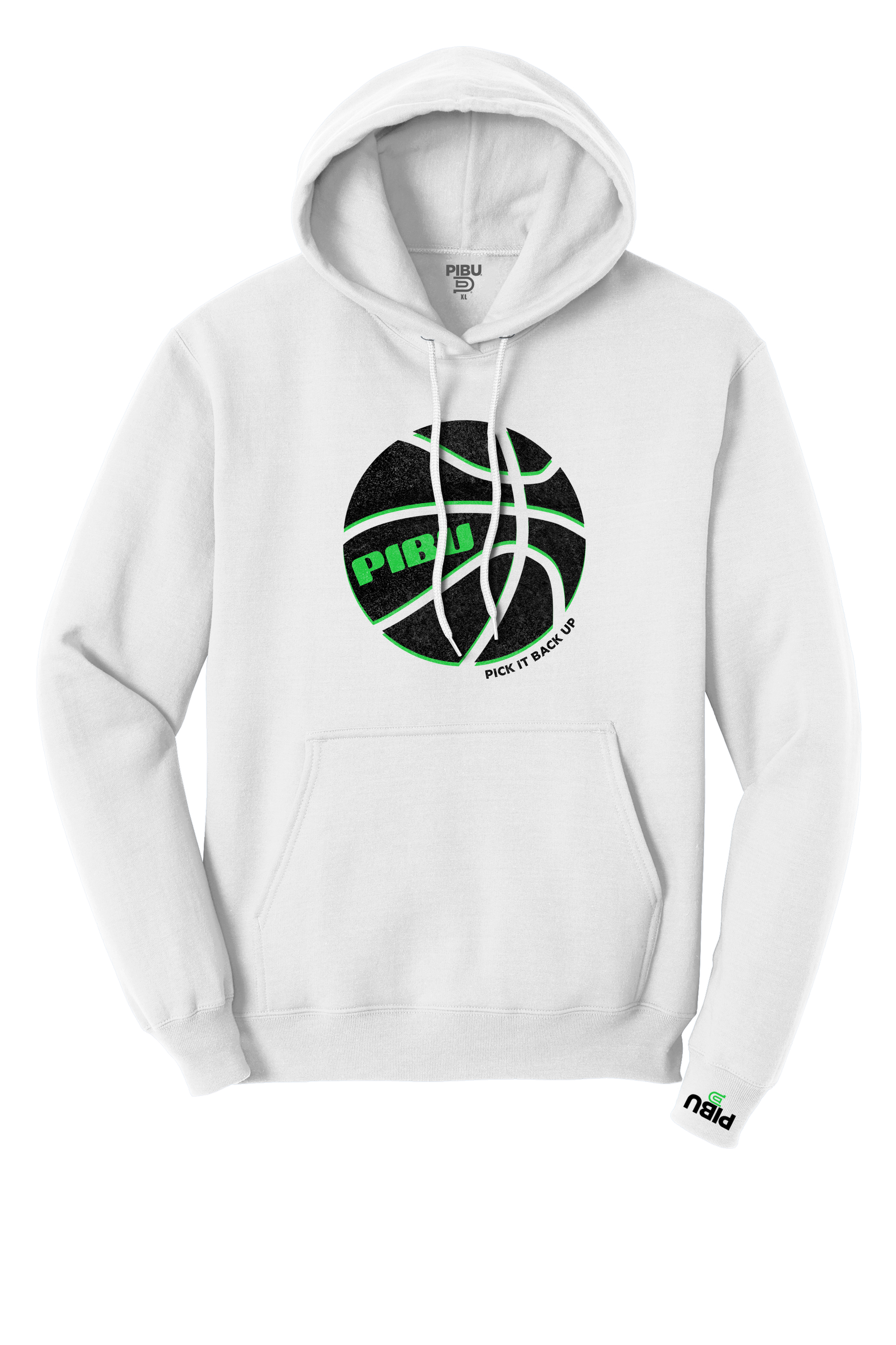 PIBU Basketball Outlined Hoodie - Green