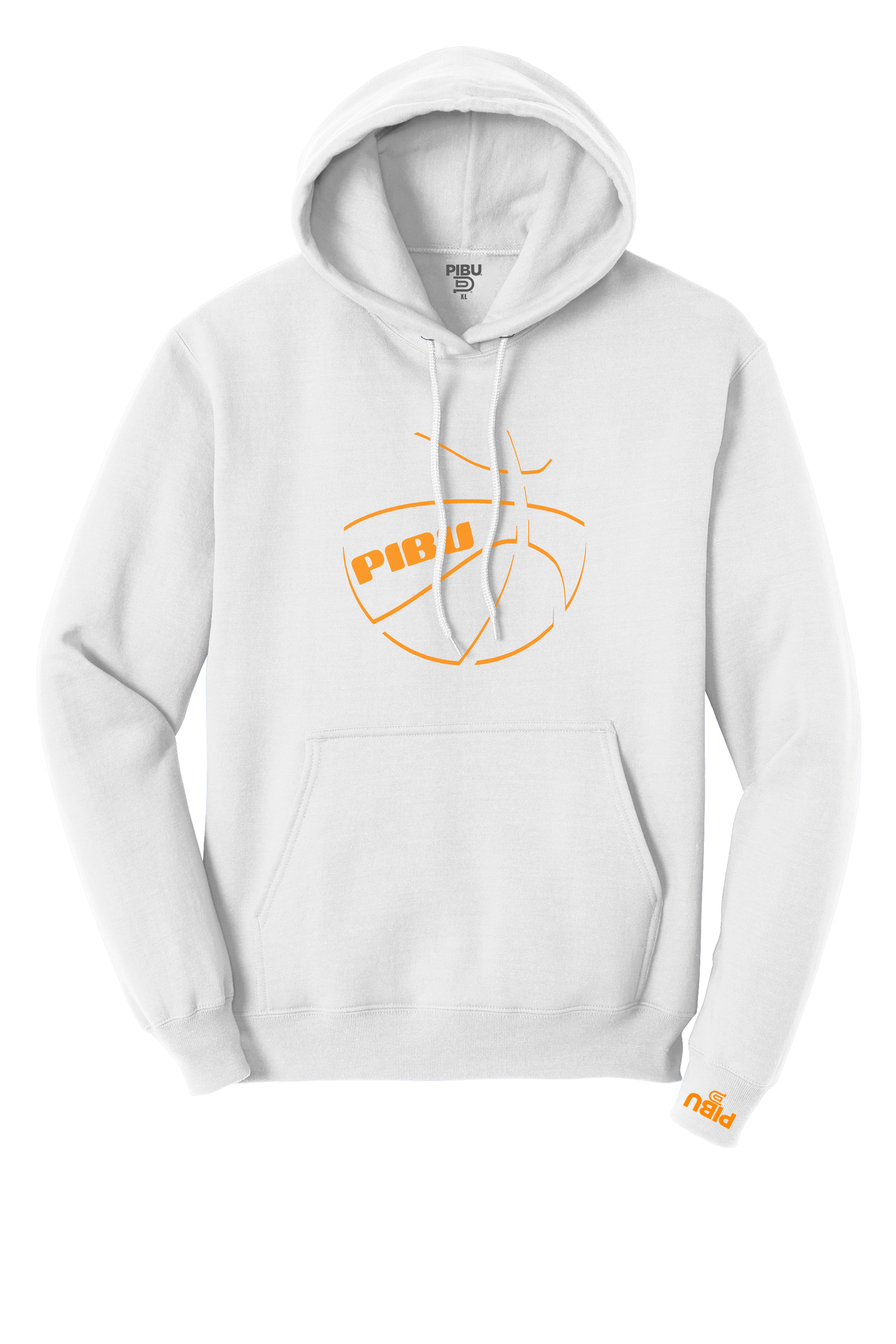PIBU Basketball Shadow Hoodie - Orange