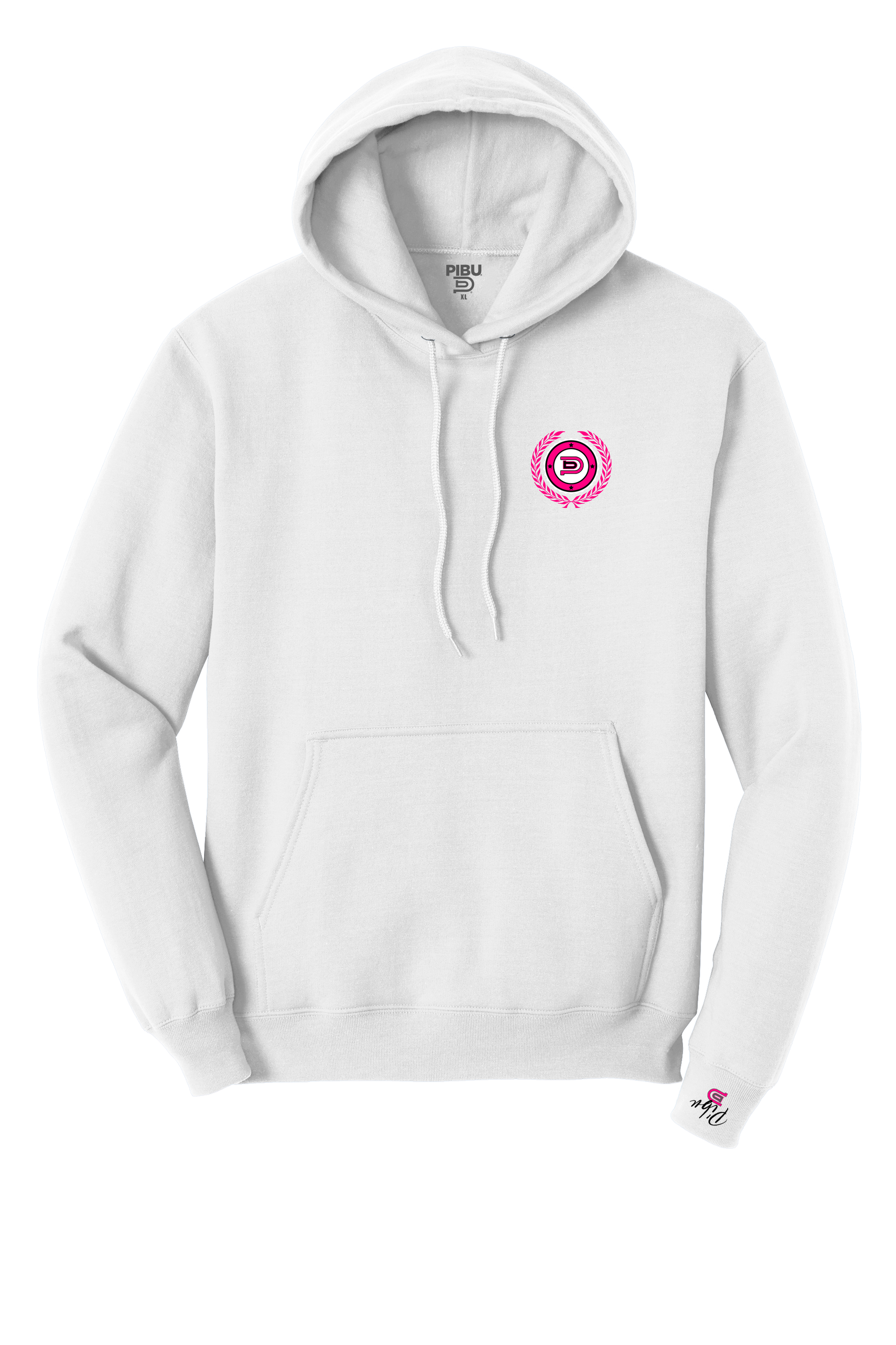 Women's PIBU University Hoodie - Pink and Black