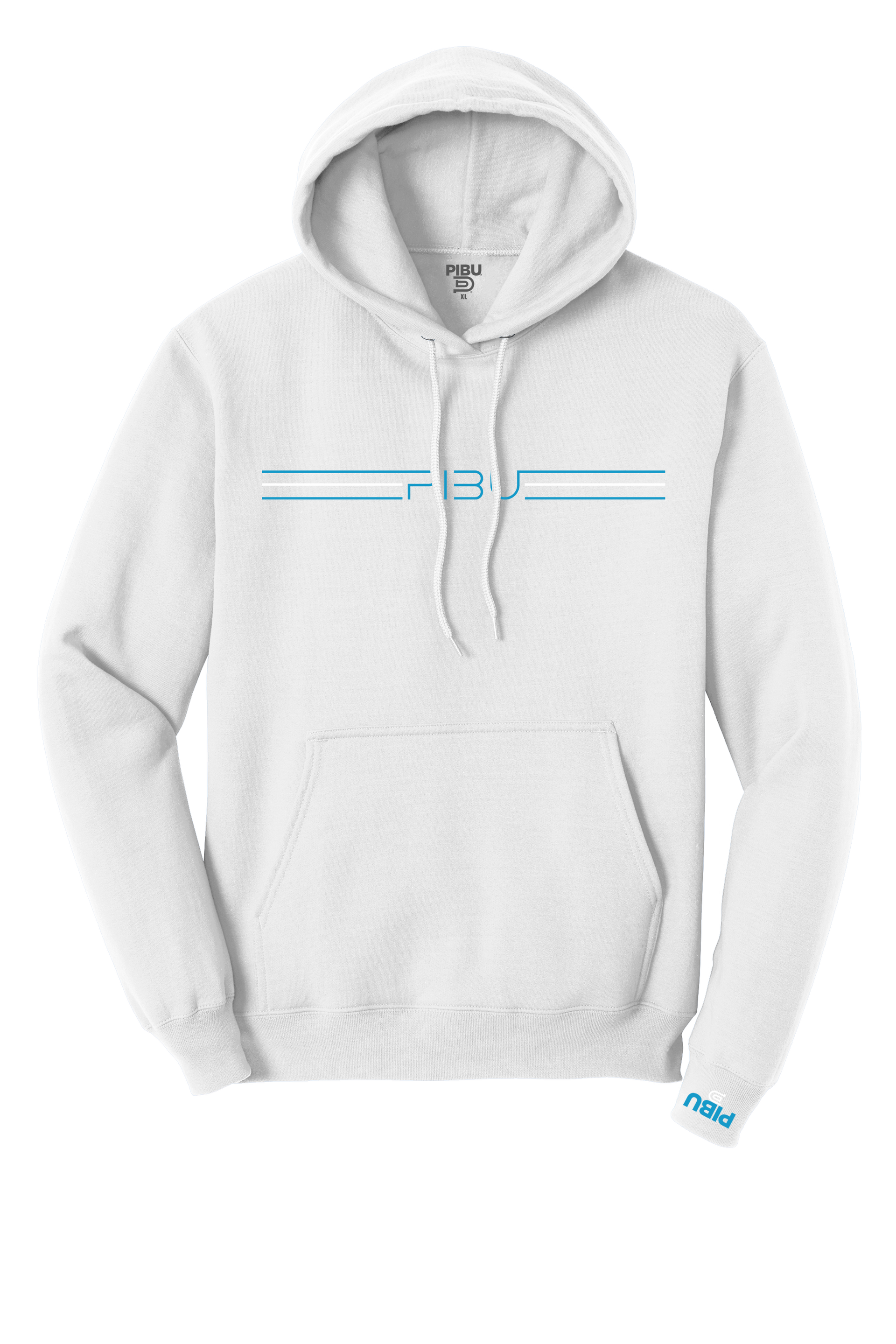 3 Stripes PIBU Hoodie - Blue and White