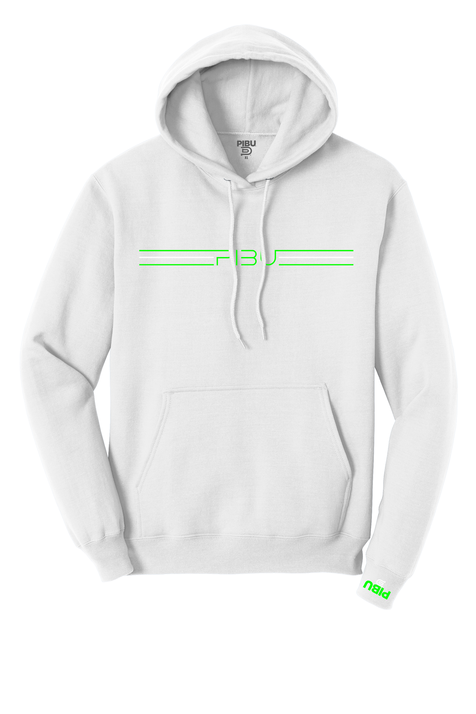 3 Stripes PIBU Hoodie - Green and White