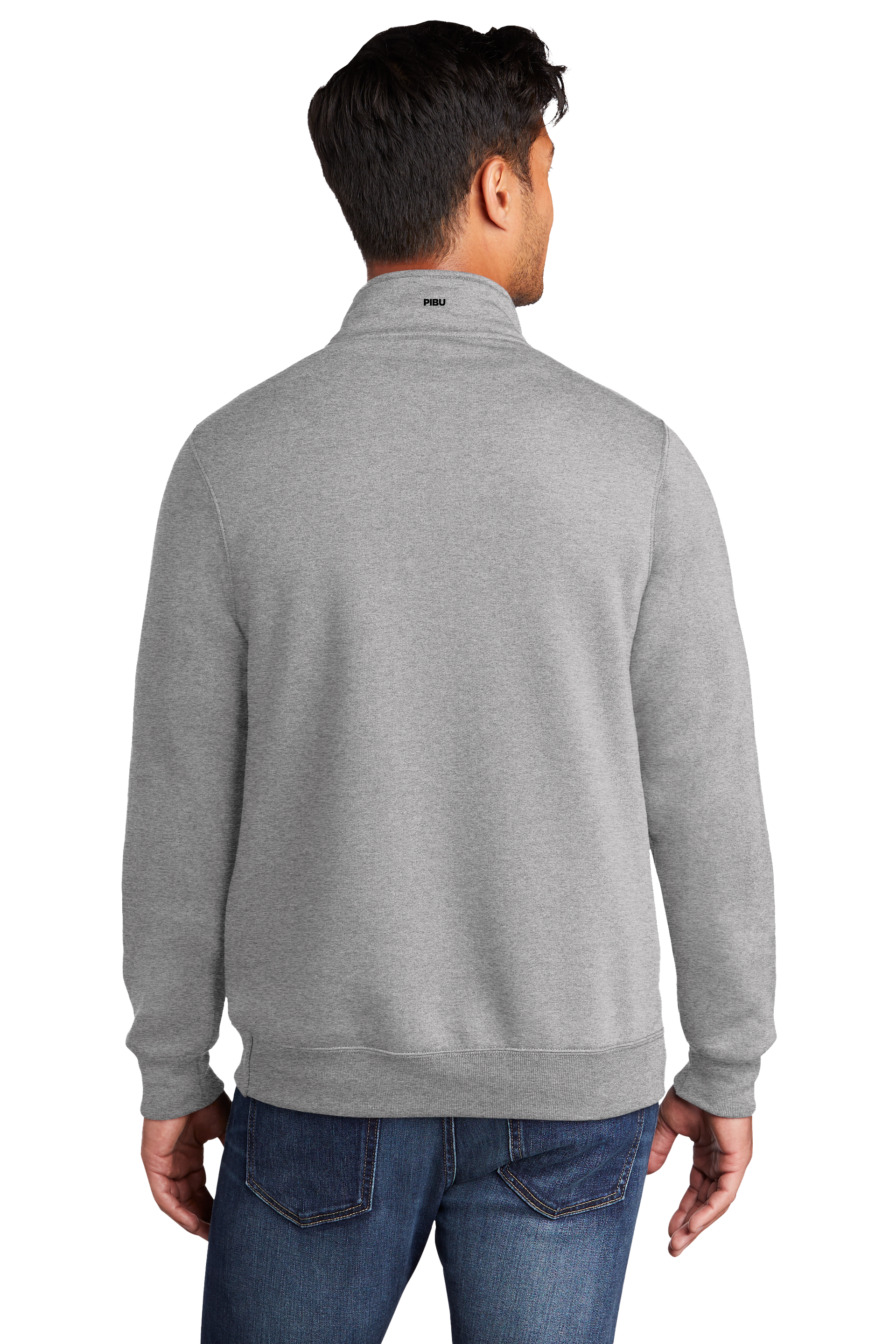 PIBU Quarter Zip Up - Black Logo