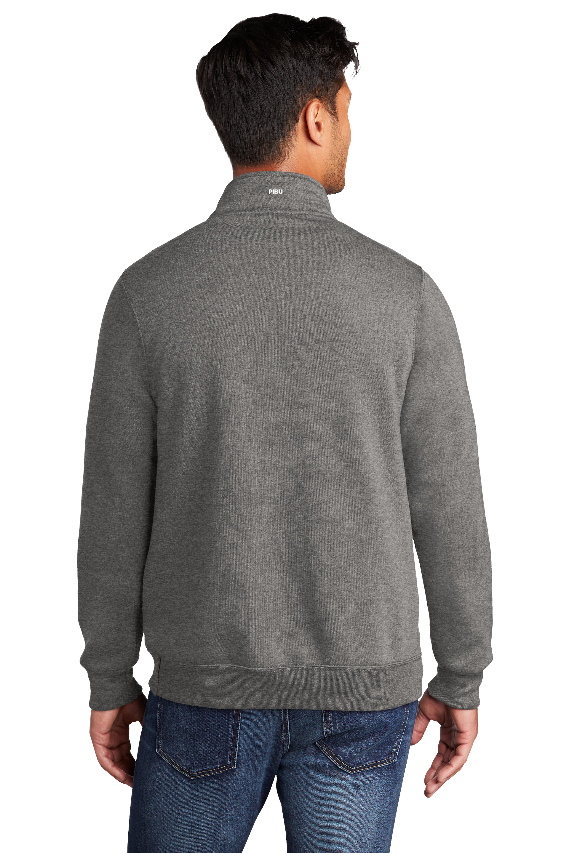 PIBU Quarter Zip Up - White Logo