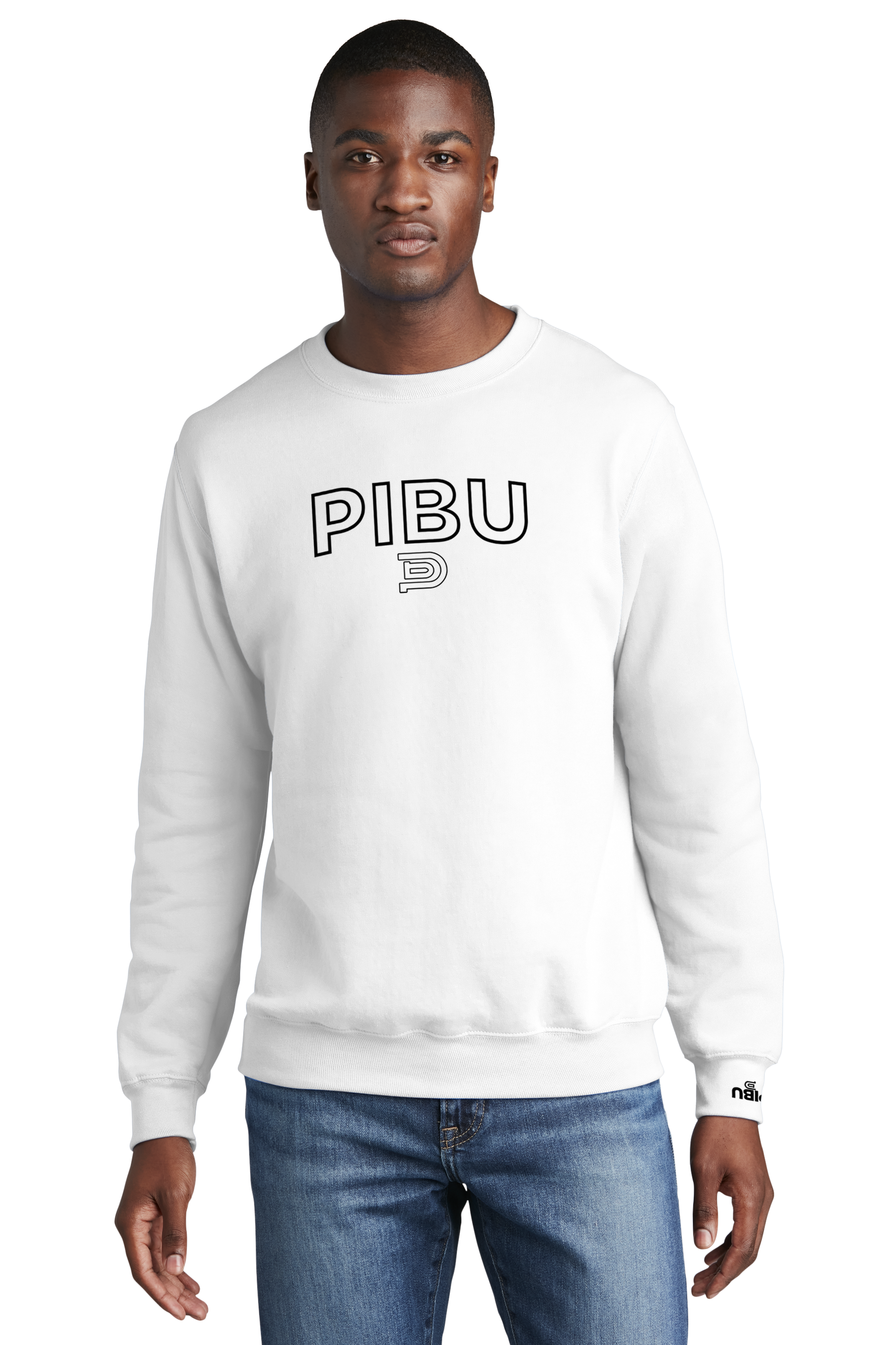 P1 Outlined Sweatshirt - Black