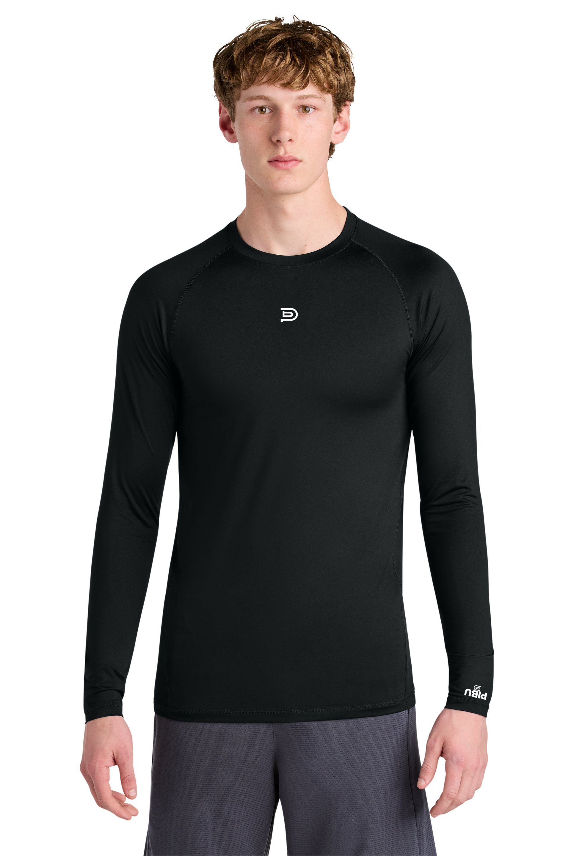 PIBU Spine Black Compression Long Sleeve