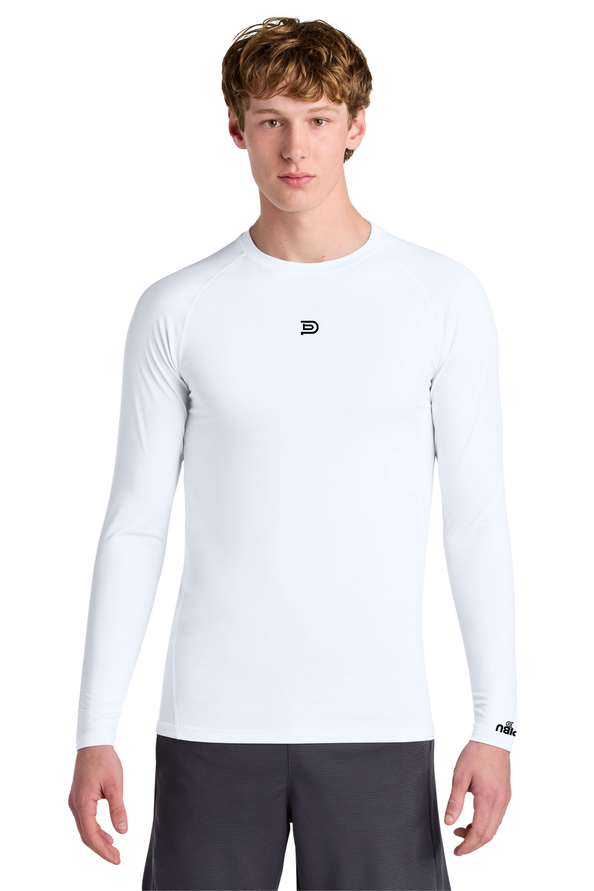PIBU White Compression Long Sleeve
