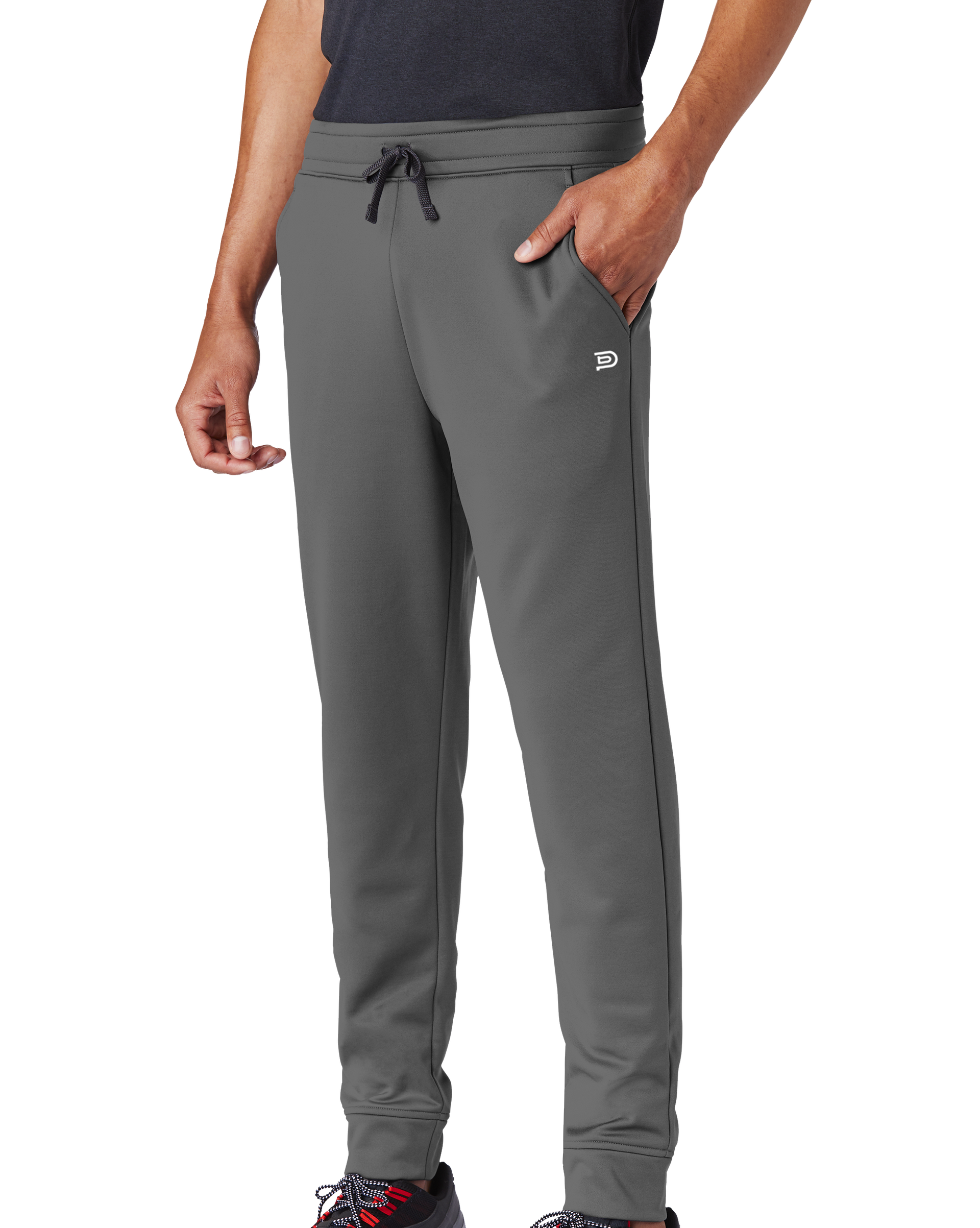 PIBU Fleece Cuffed Jogger - White