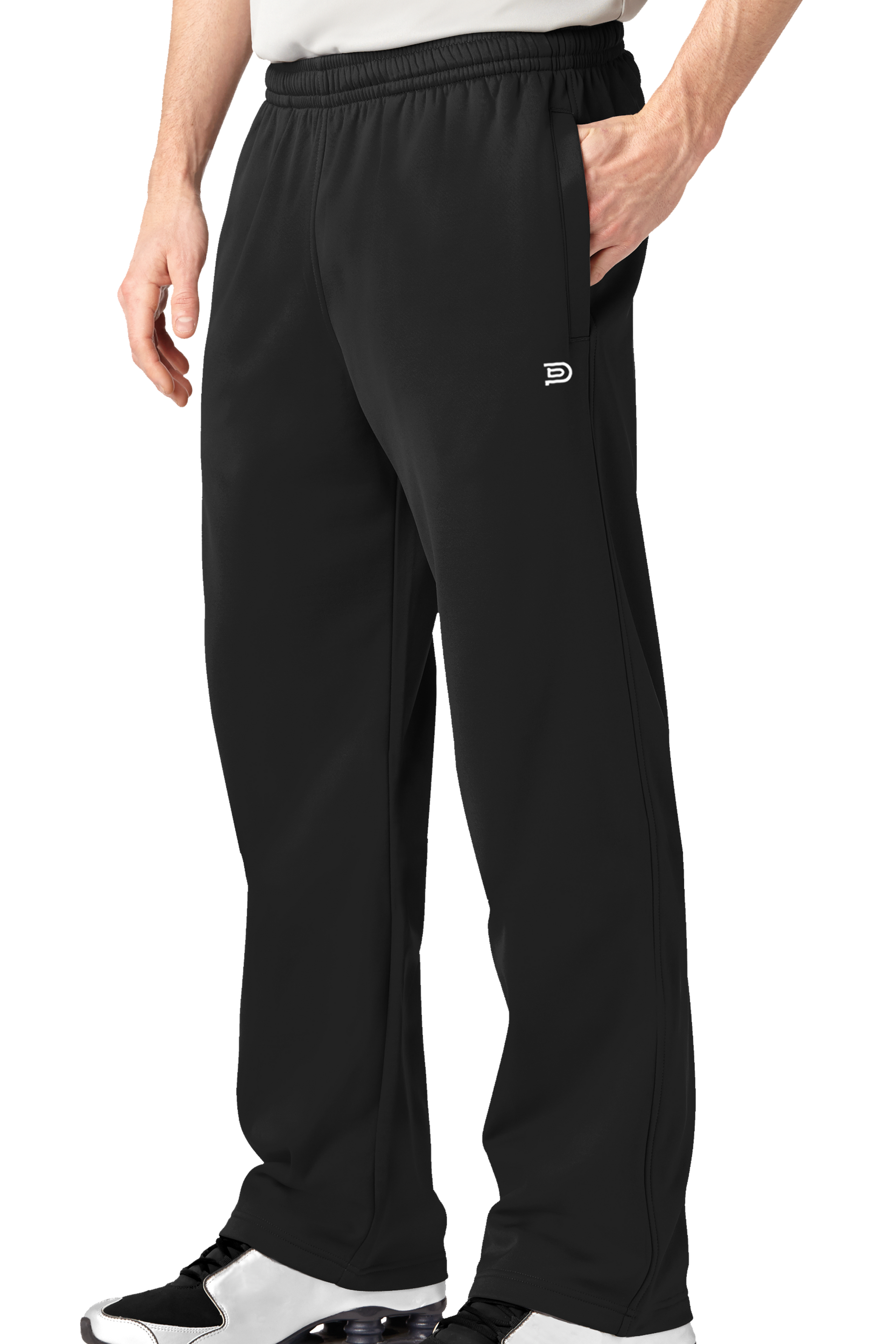 PIBU Leg Print Loose Fit Joggers - White