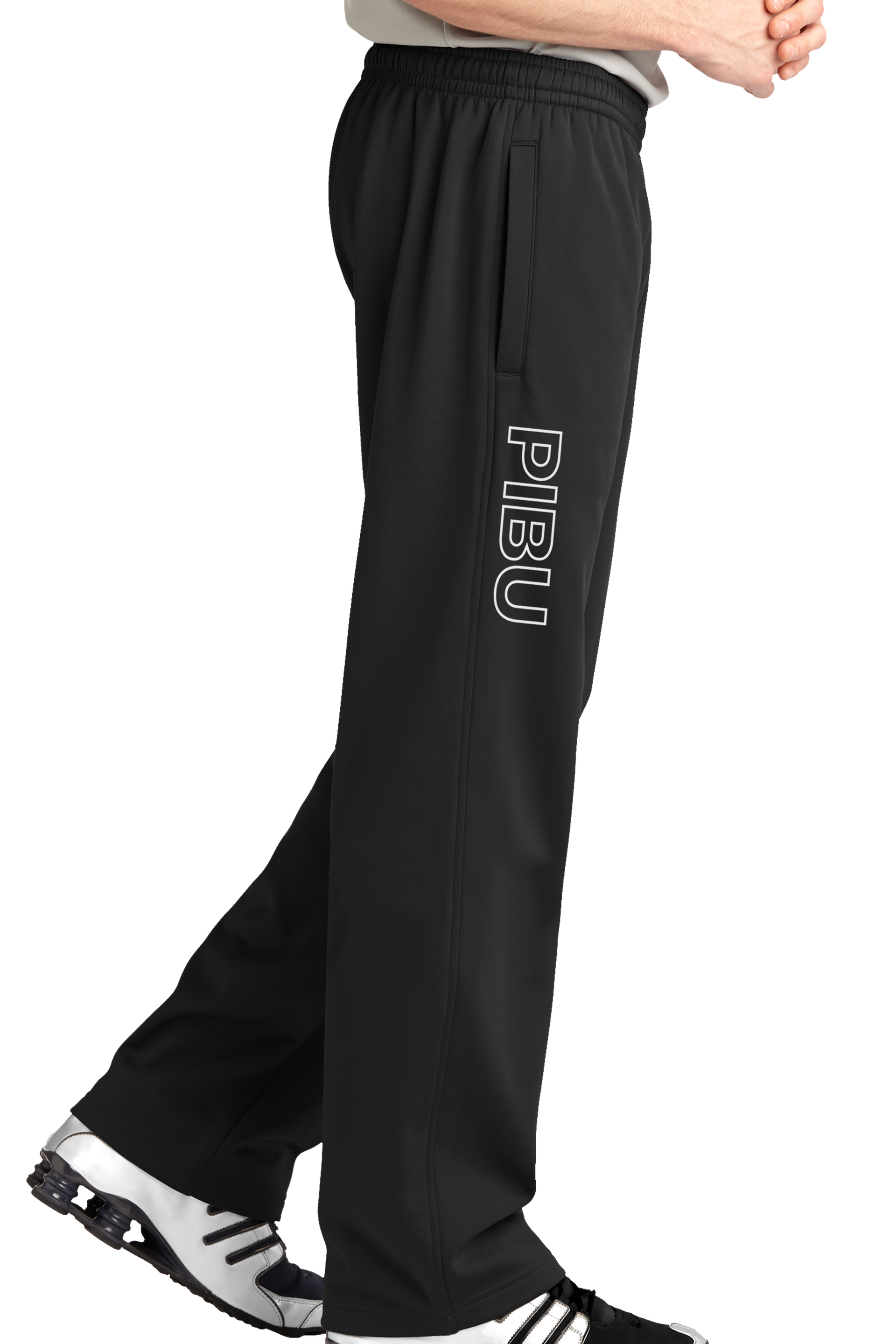 PIBU Leg Print Loose Fit Joggers - White