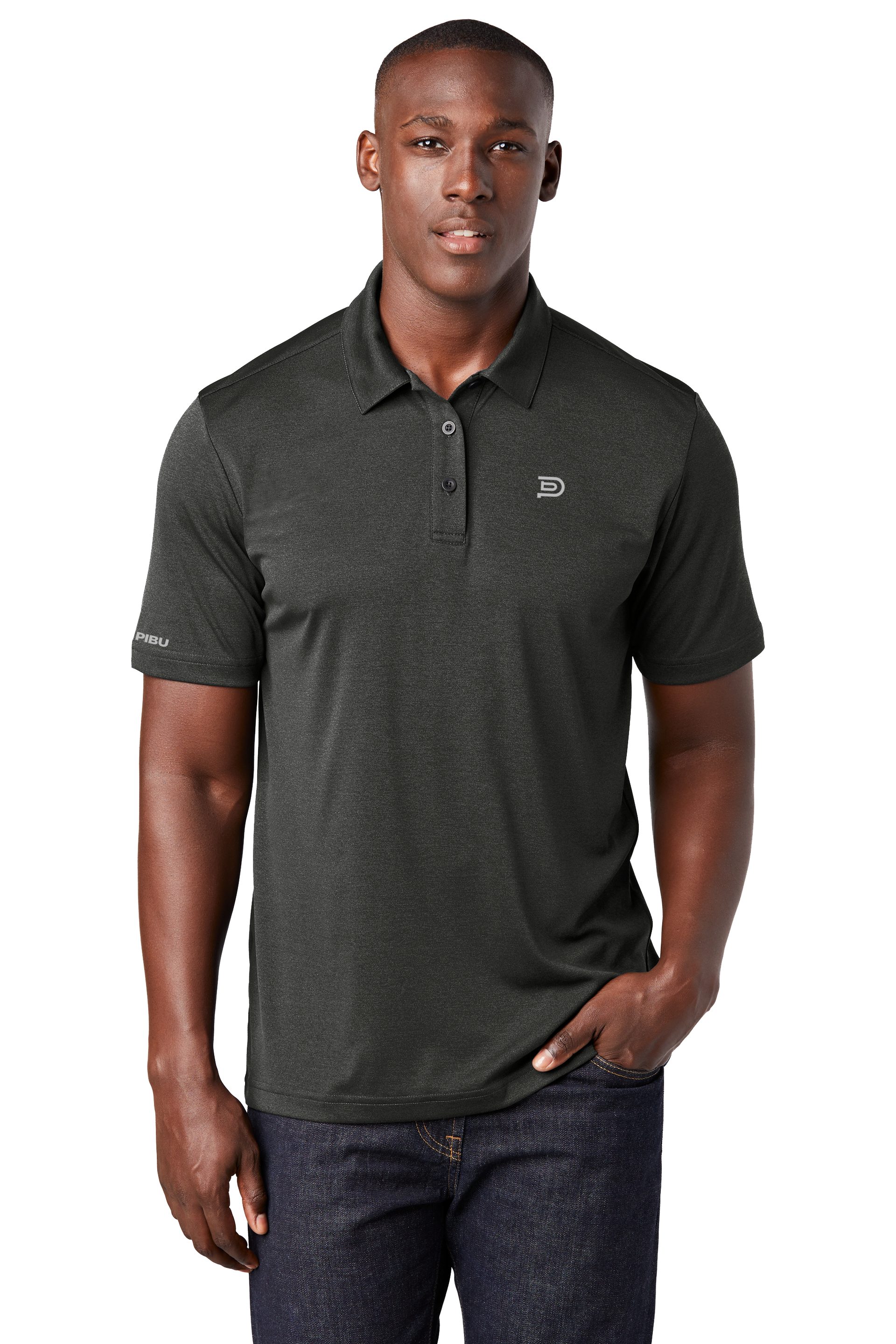 PIBU Polo - Black Heather