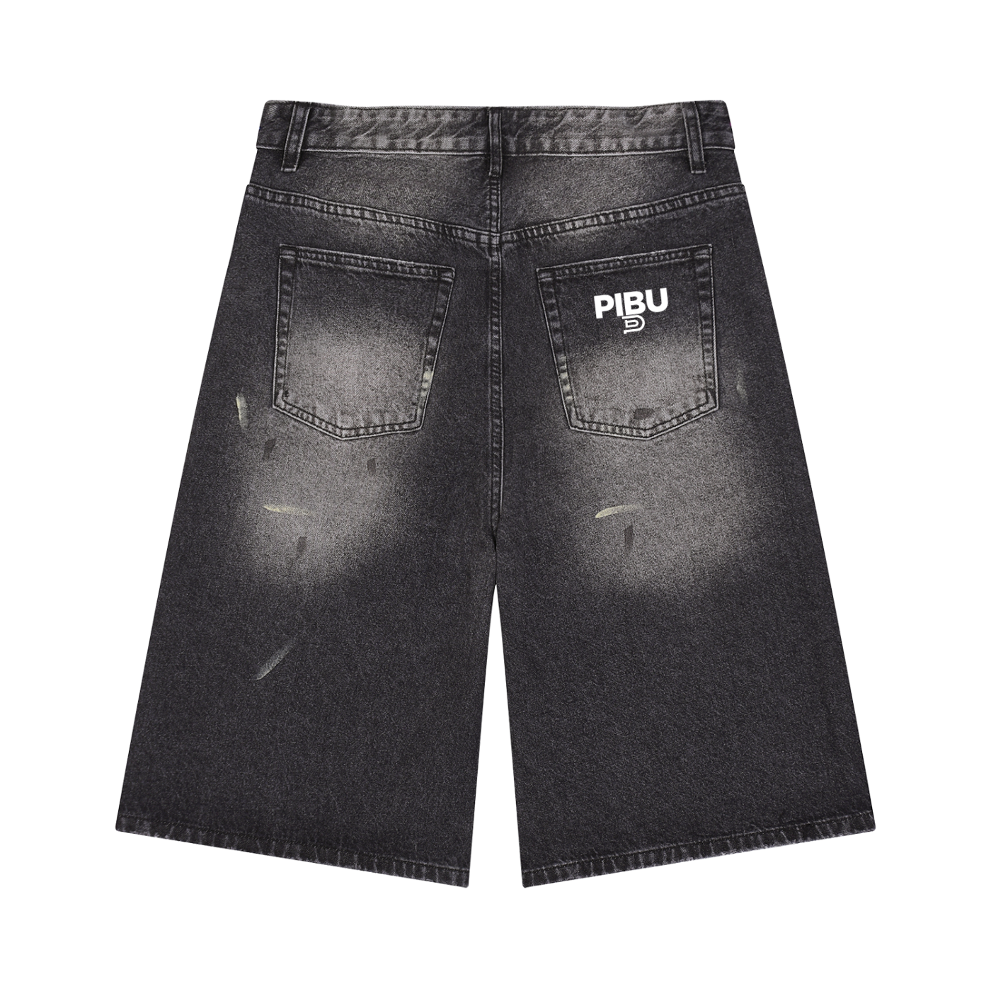 PIBU Vintage Wash Denim Shorts