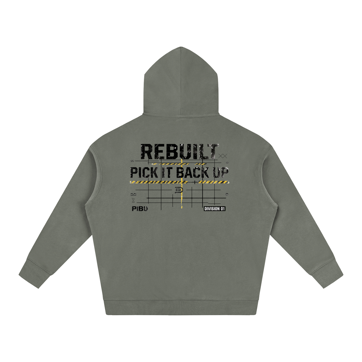 PIBU Division 01 Oversize Fleeced Hoodie